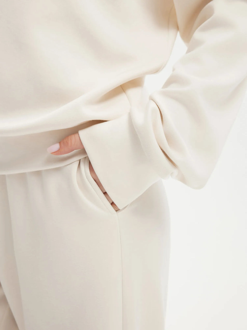 Off Shoulder Sweatshirt Lounge Set