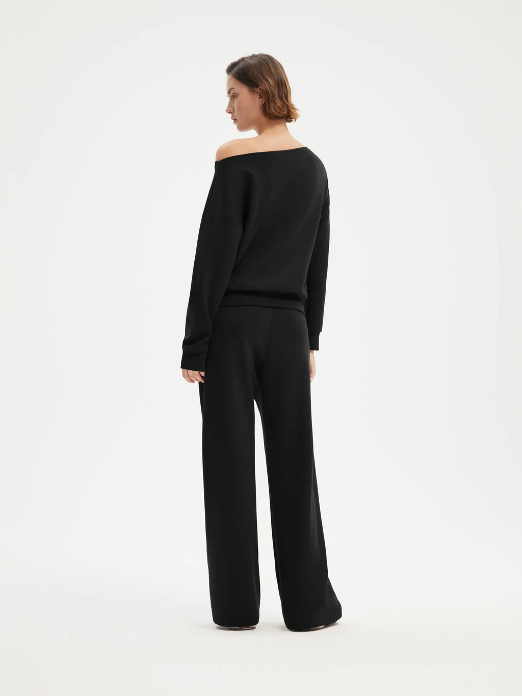 Off Shoulder Sweatshirt Lounge Set