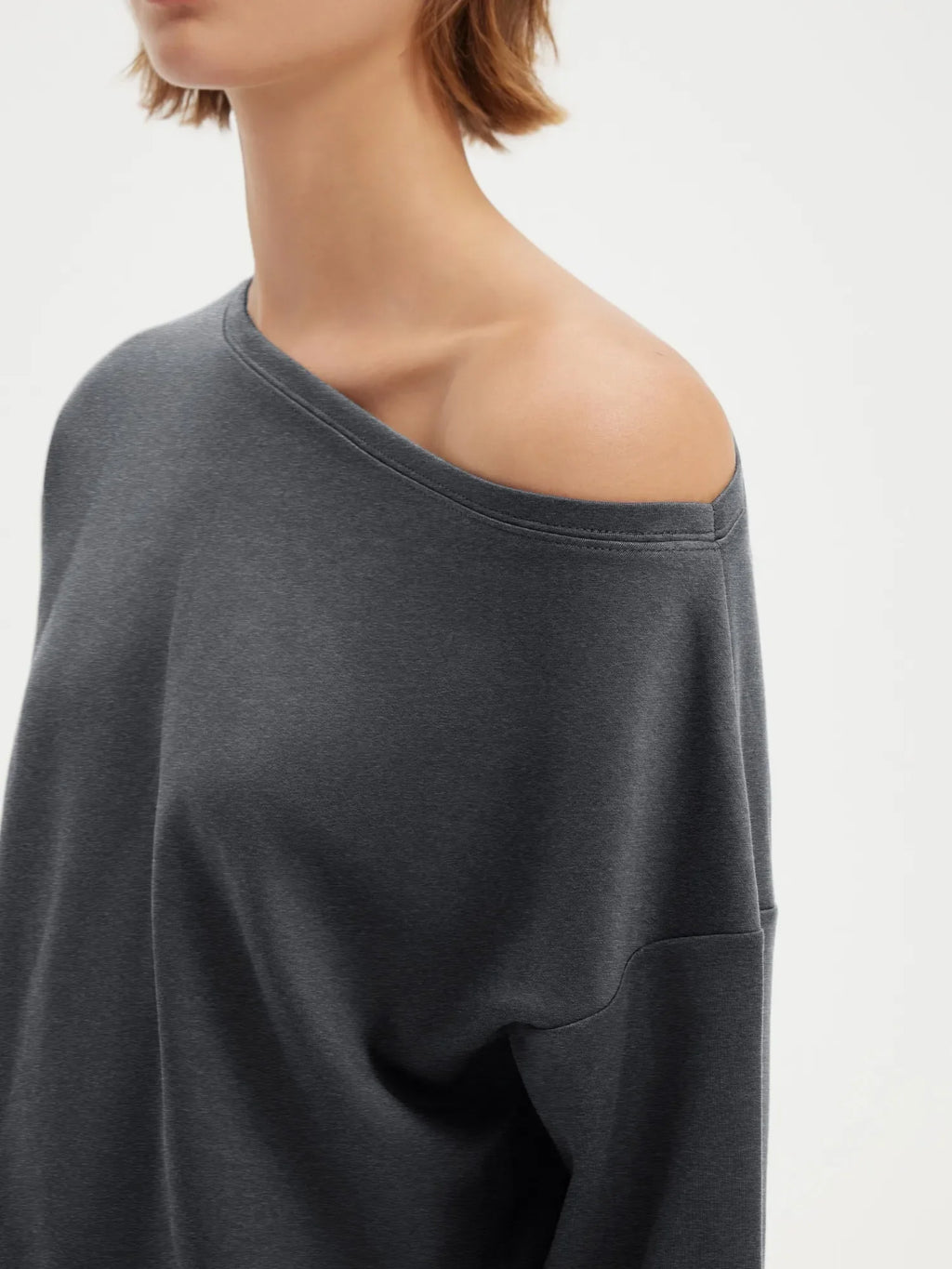 Off Shoulder Sweatshirt Lounge Set
