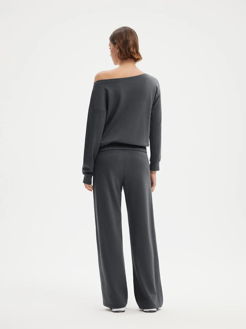 Off Shoulder Sweatshirt Lounge Set