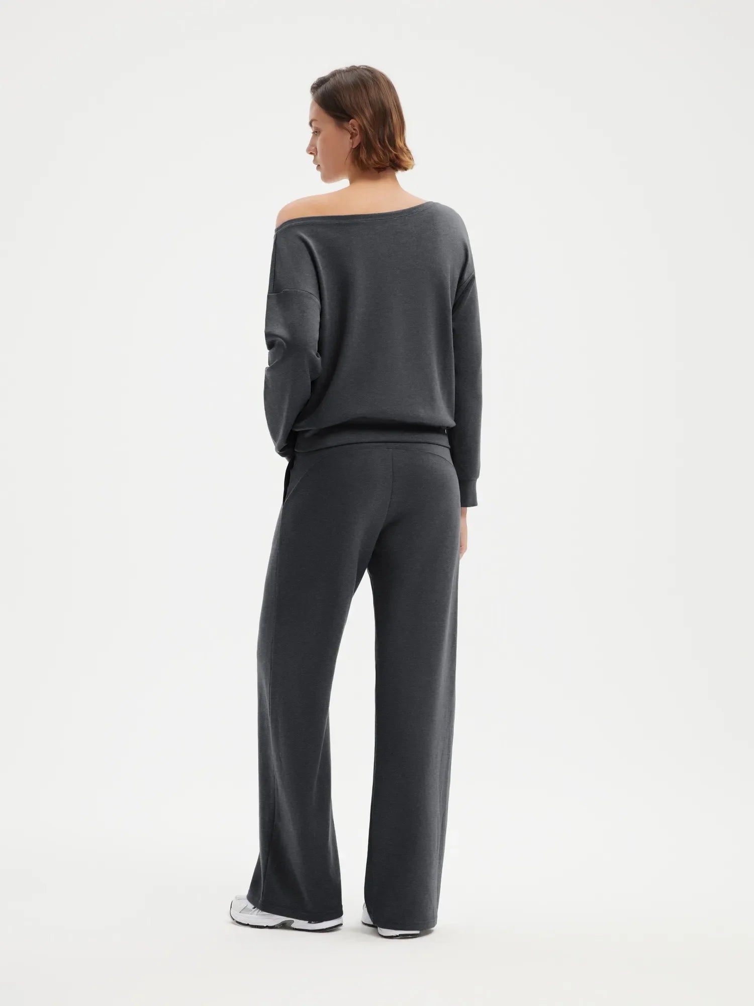 Off Shoulder Sweatshirt Lounge Set