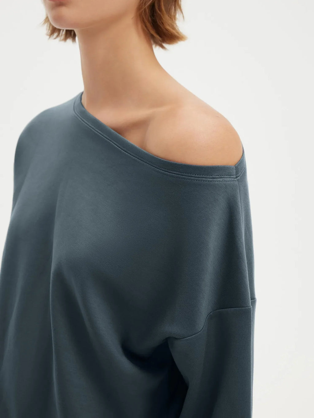 Off Shoulder Sweatshirt Lounge Set