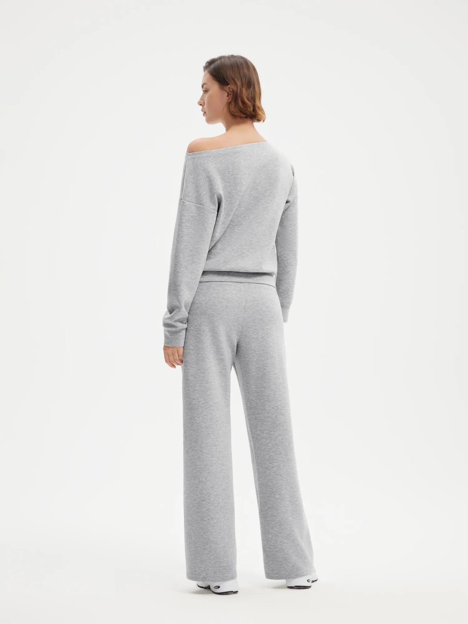 Off Shoulder Sweatshirt Lounge Set