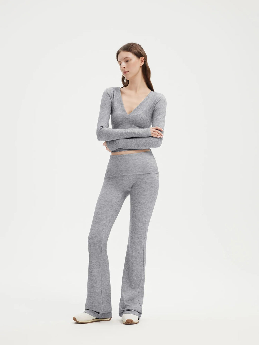 V Neck Shirt Lounge Set