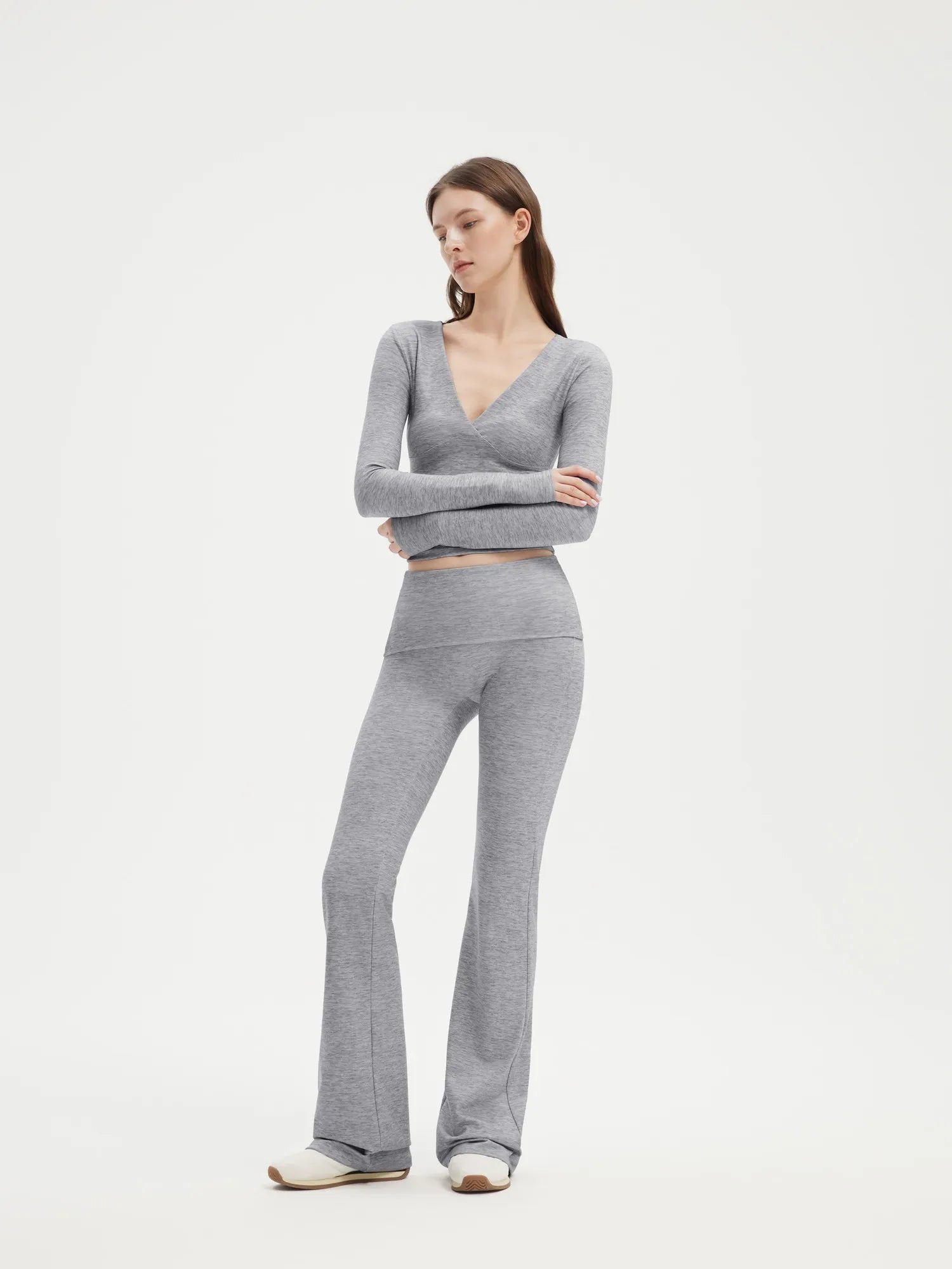 V Neck Shirt Lounge Set