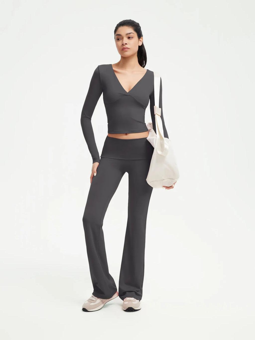 V Neck Shirt Lounge Set
