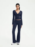V Neck Shirt Lounge Set
