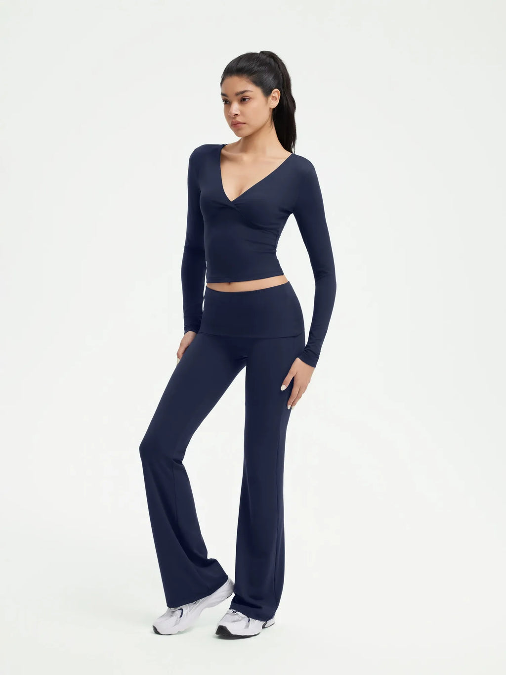 V Neck Shirt Lounge Set