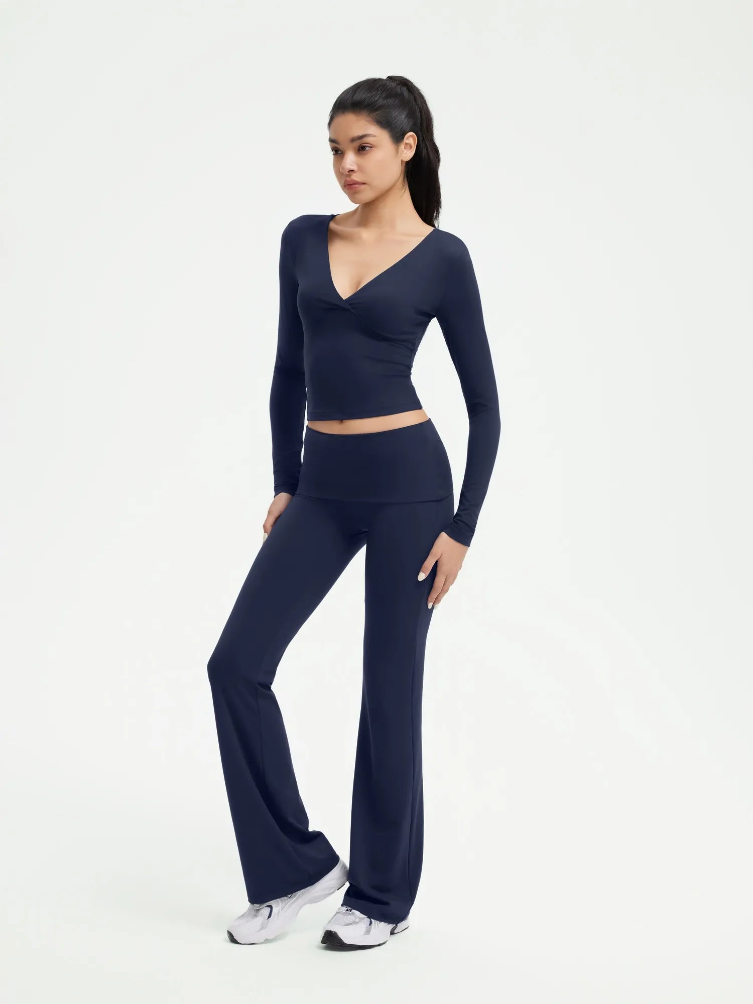 V Neck Shirt Lounge Set
