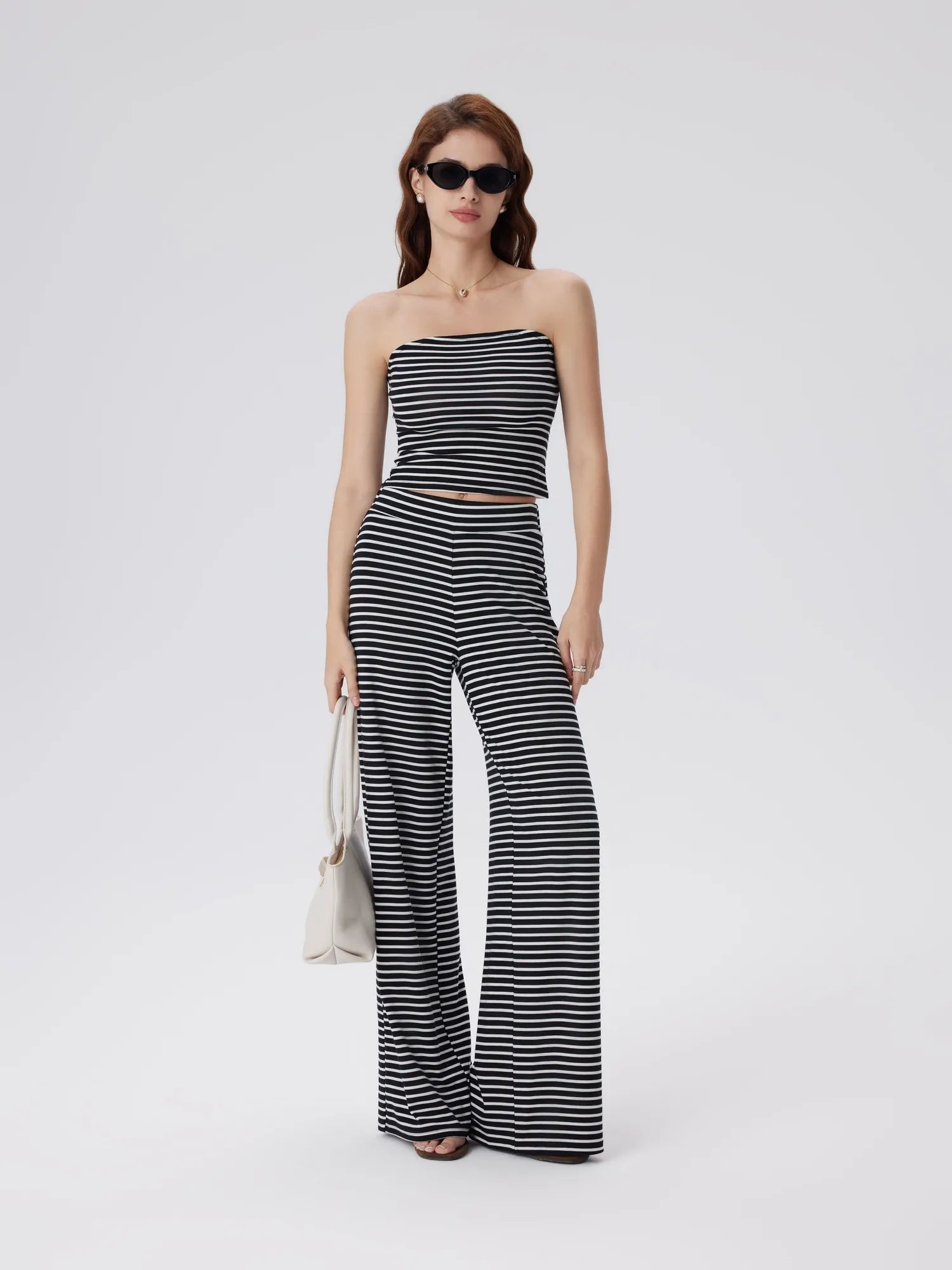 Tube Wide Leg Pants 2 Piece Lounge Set