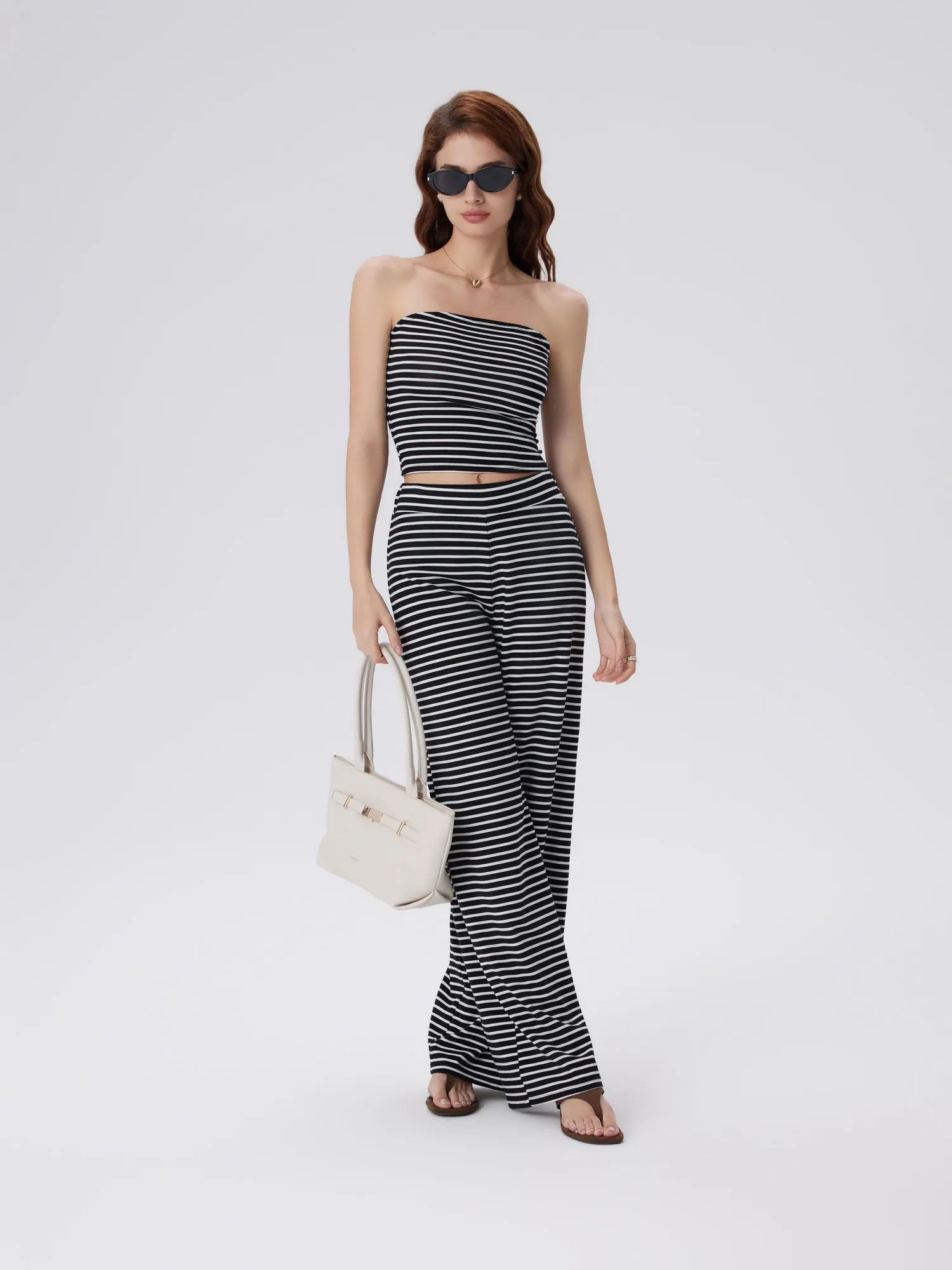 Tube Wide Leg Pants 2 Piece Lounge Set