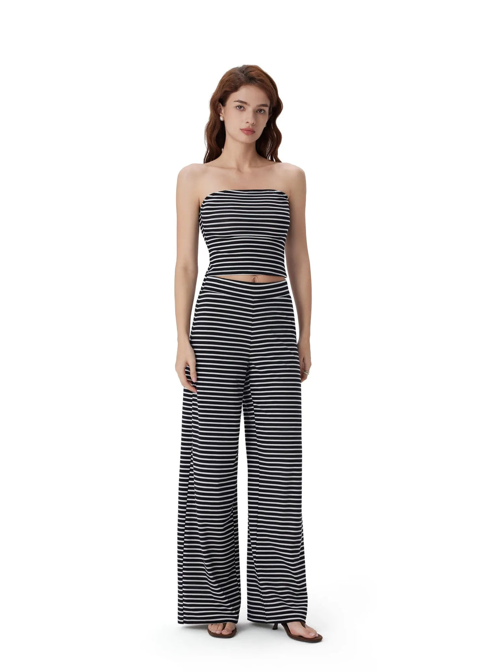 Tube Wide Leg Pants 2 Piece Lounge Set
