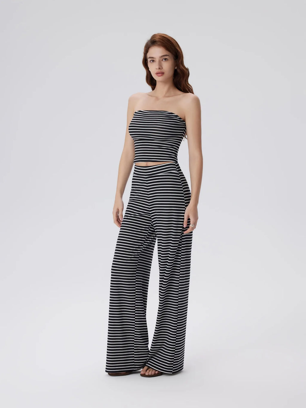 Tube Wide Leg Pants 2 Piece Lounge Set