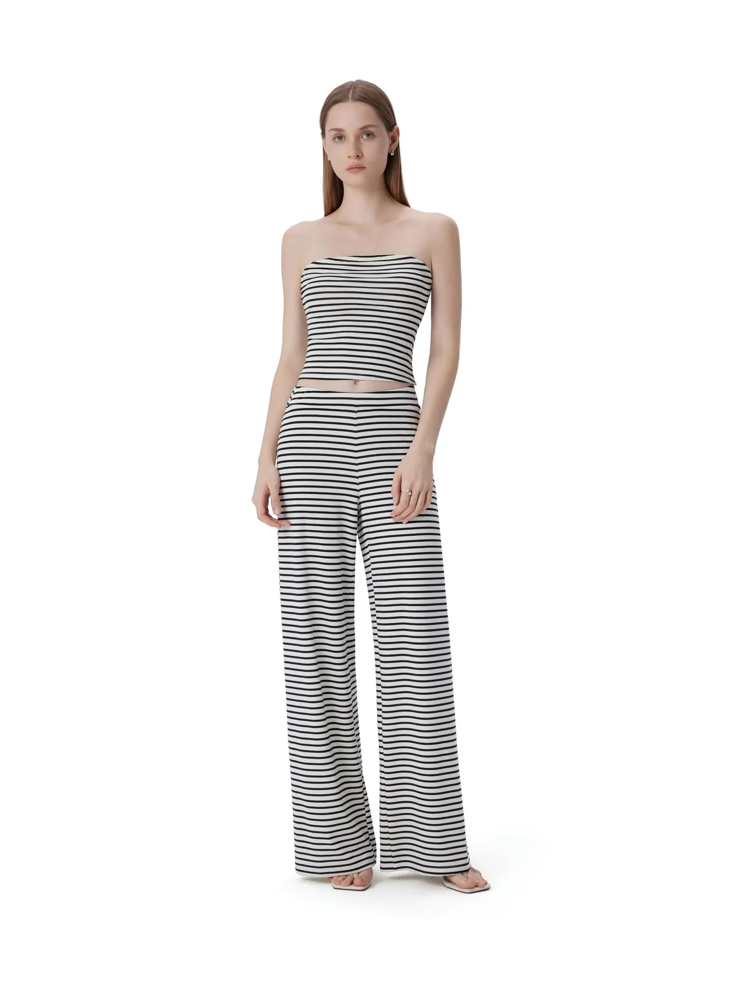 Tube Wide Leg Pants 2 Piece Lounge Set