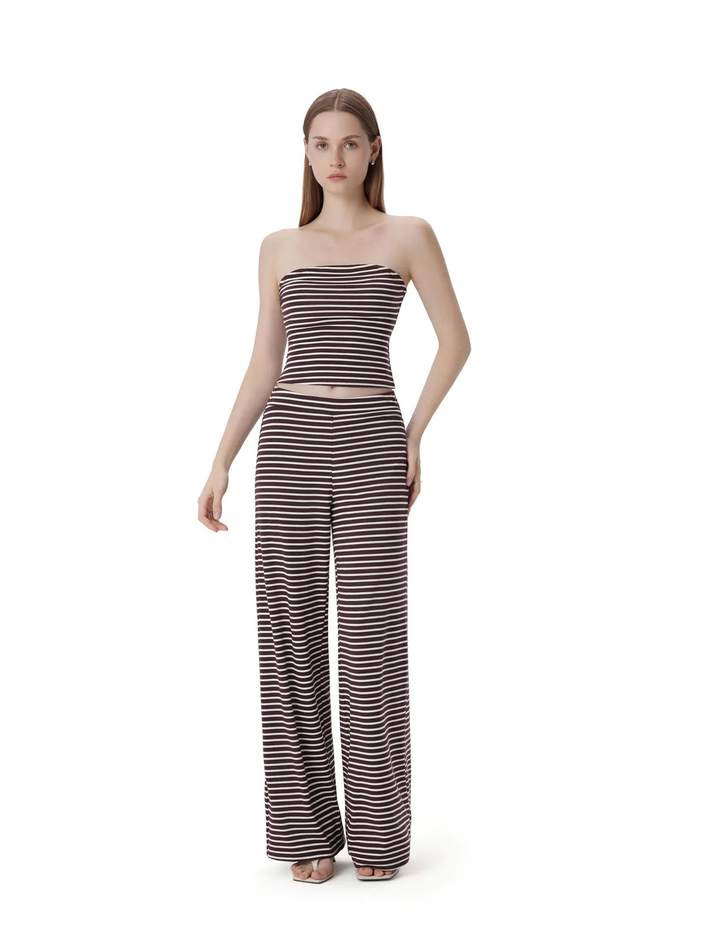 Tube Wide Leg Pants 2 Piece Lounge Set