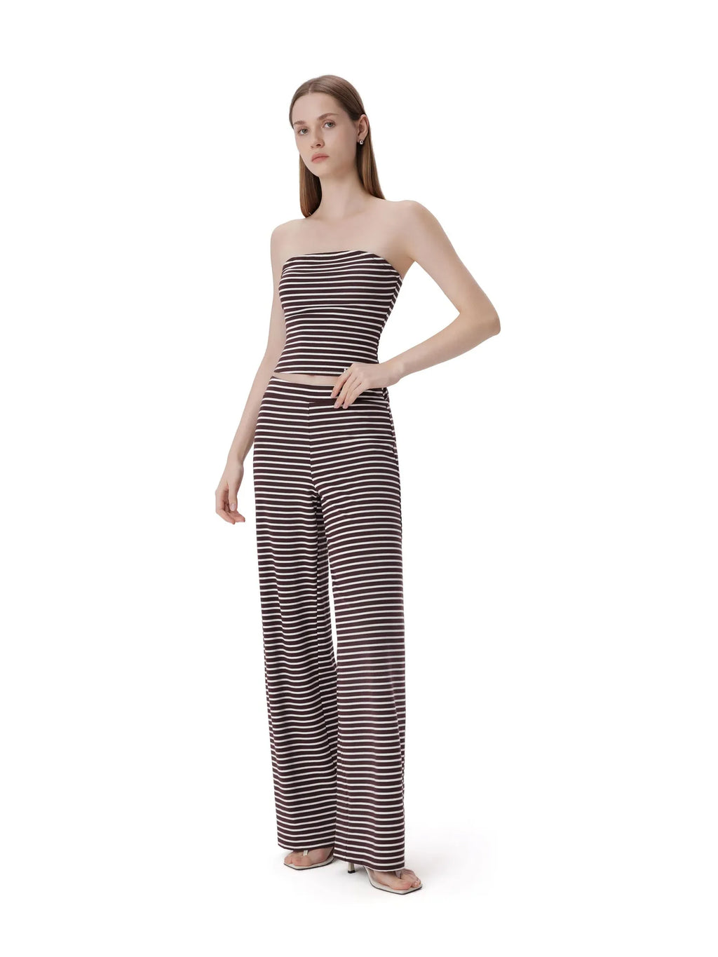 Tube Wide Leg Pants 2 Piece Lounge Set