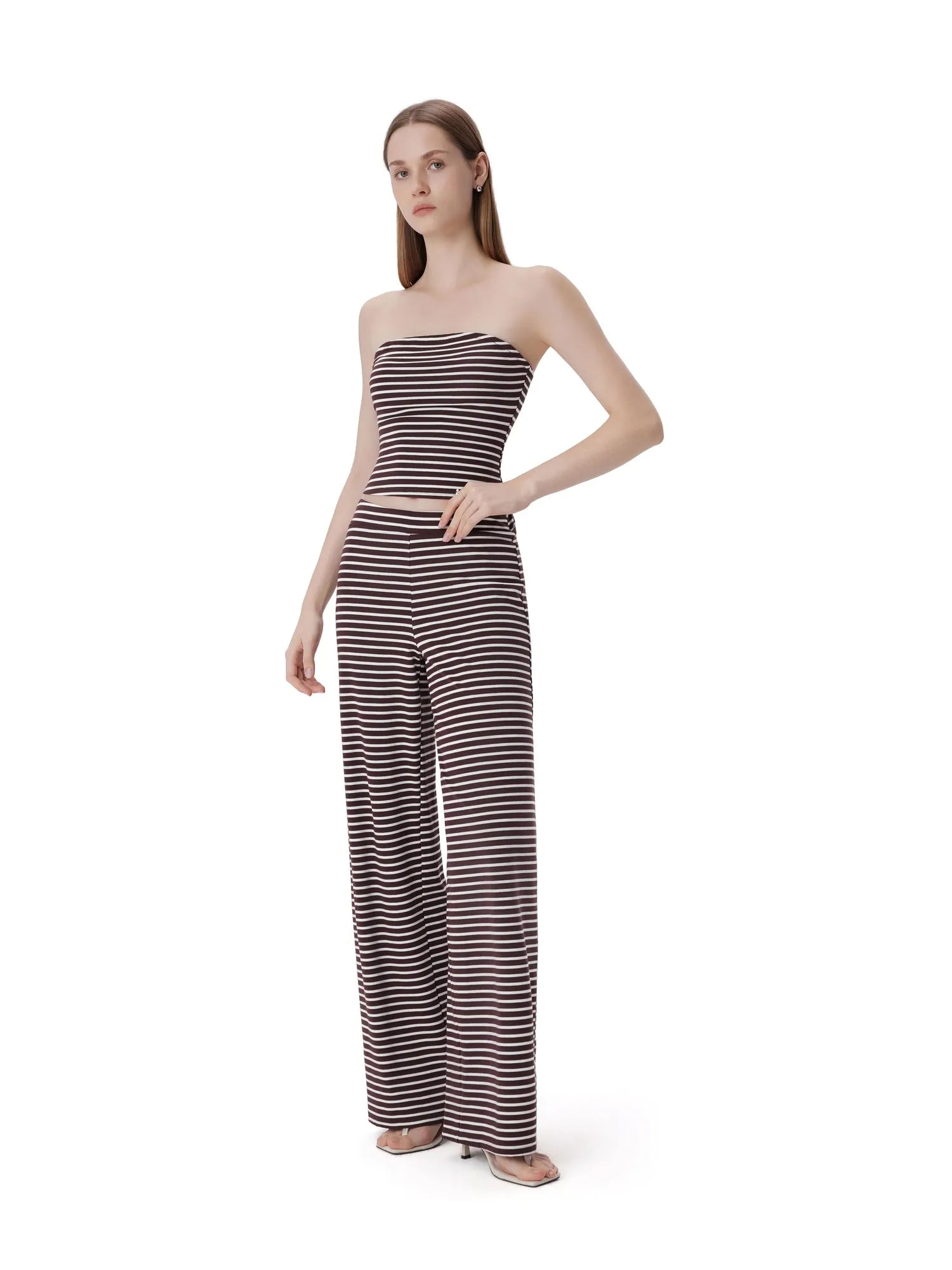 Tube Wide Leg Pants 2 Piece Lounge Set