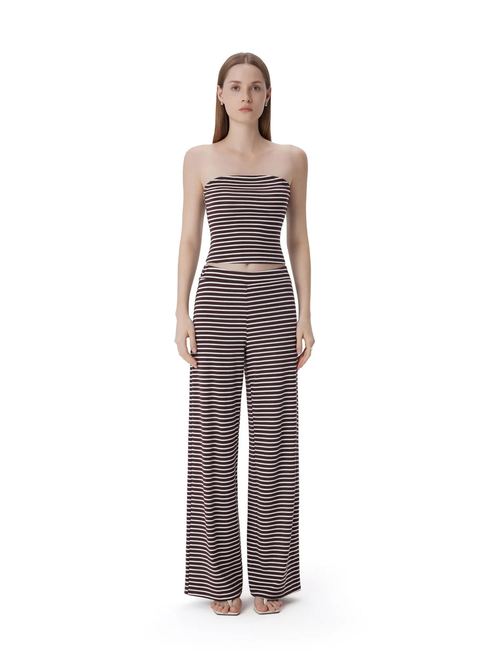 Tube Wide Leg Pants 2 Piece Lounge Set