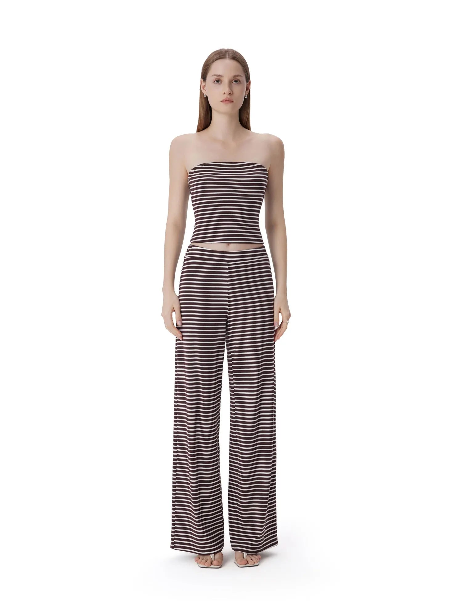 Tube Wide Leg Pants 2 Piece Lounge Set