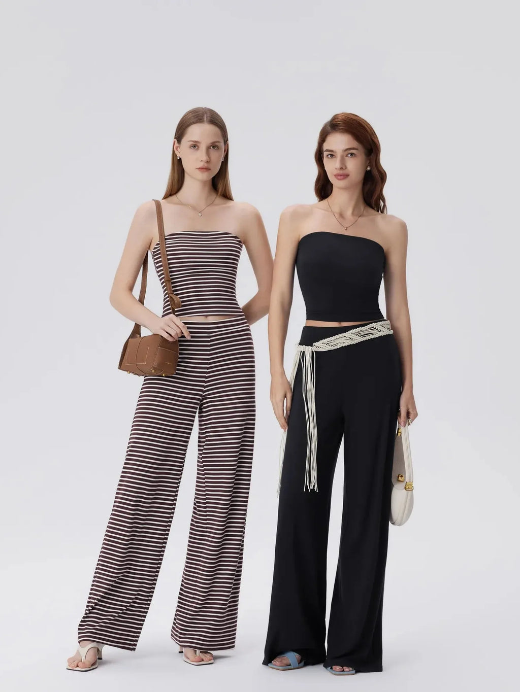 Tube Wide Leg Pants 2 Piece Lounge Set