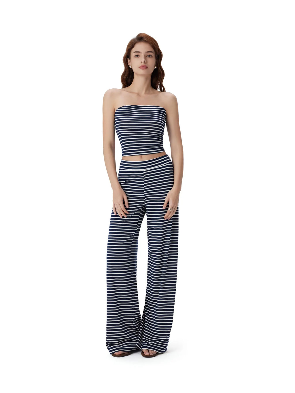 Tube Wide Leg Pants 2 Piece Lounge Set