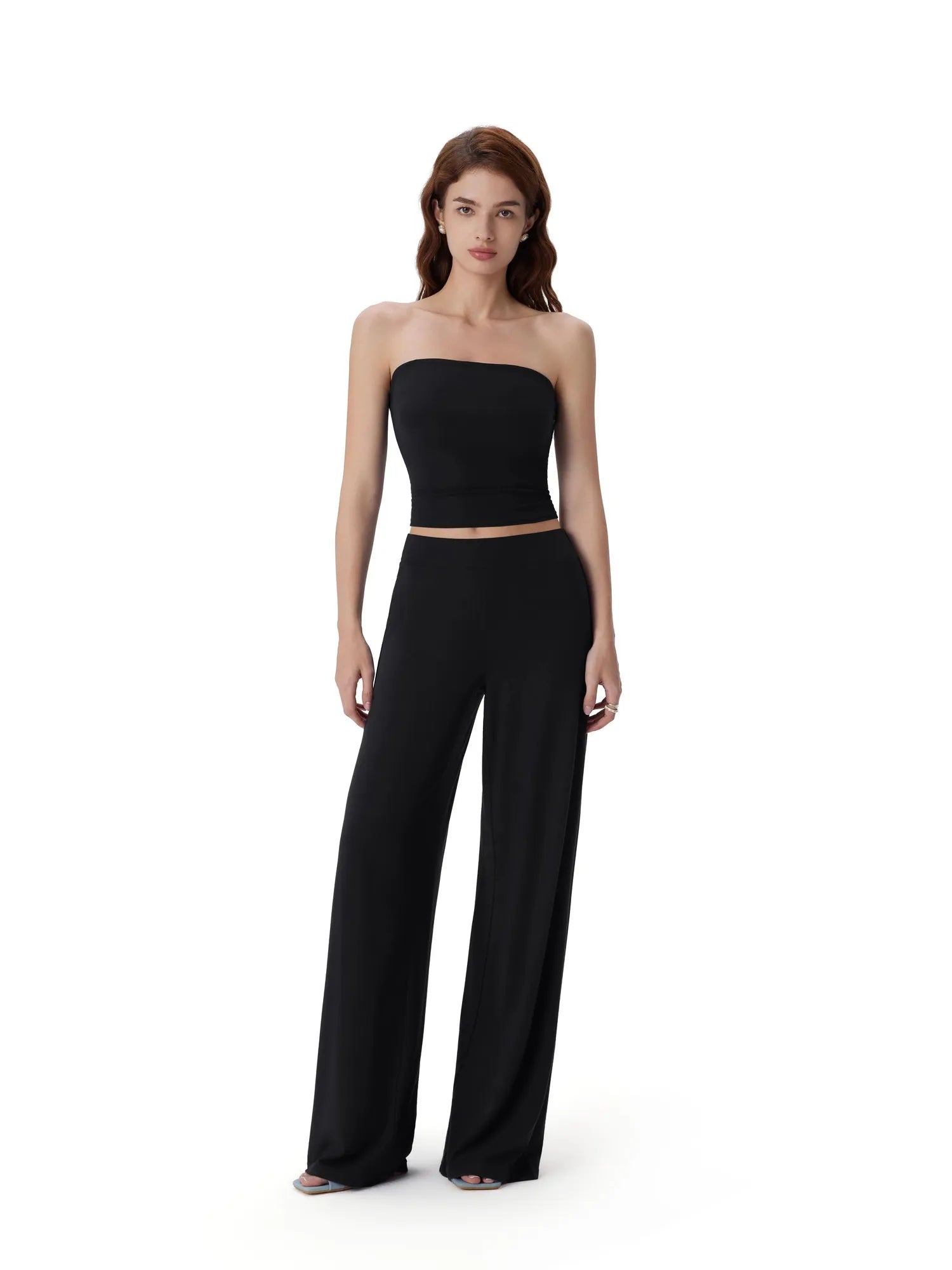 Tube Wide Leg Pants 2 Piece Lounge Set