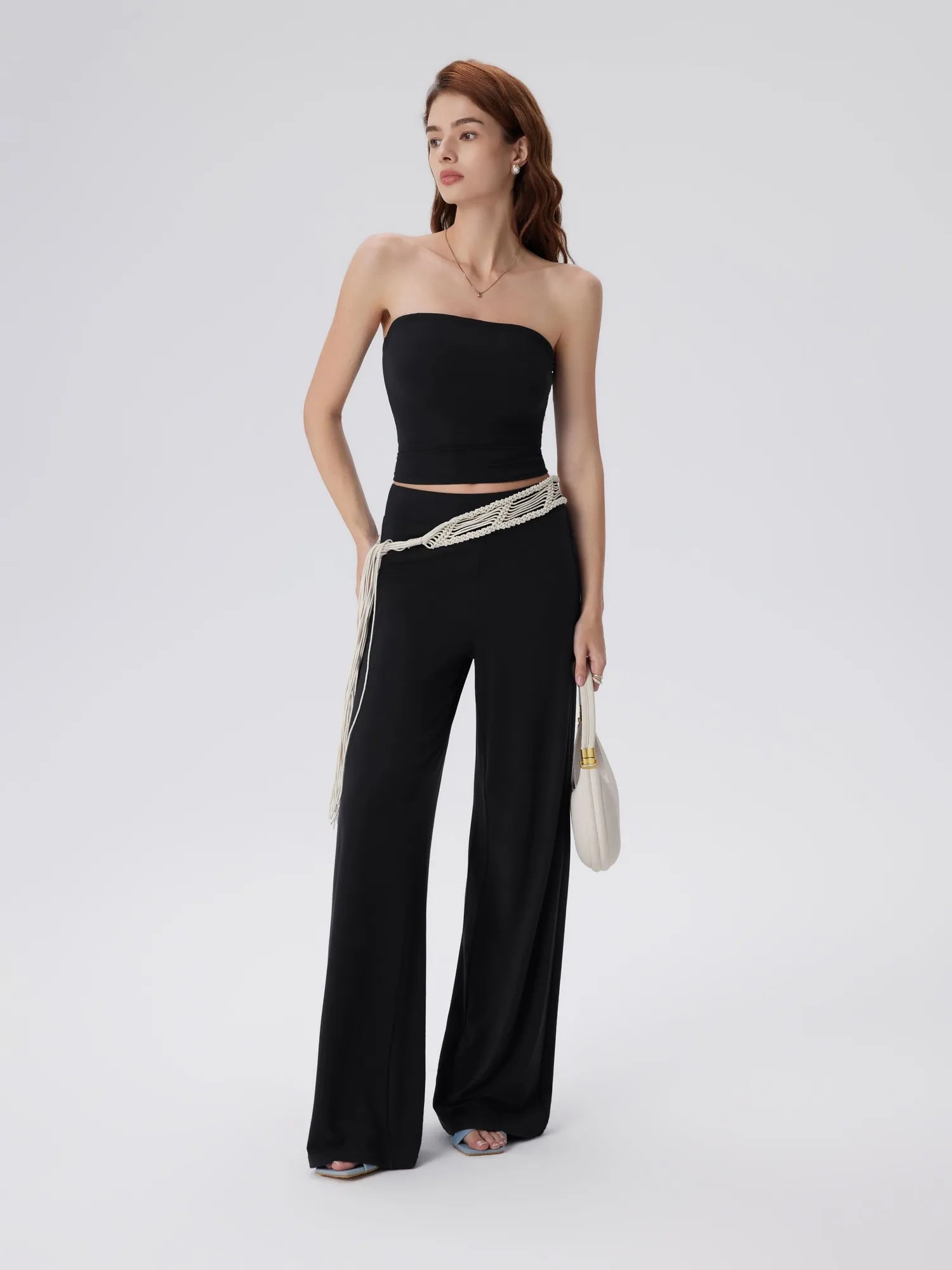 Tube Wide Leg Pants 2 Piece Lounge Set