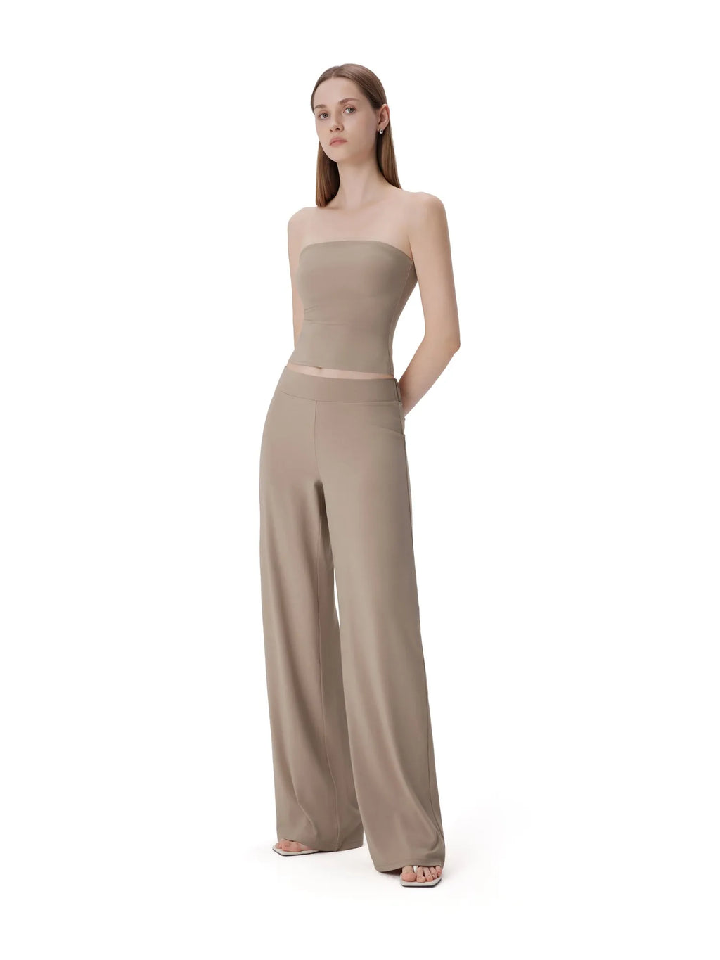 Tube Wide Leg Pants 2 Piece Lounge Set