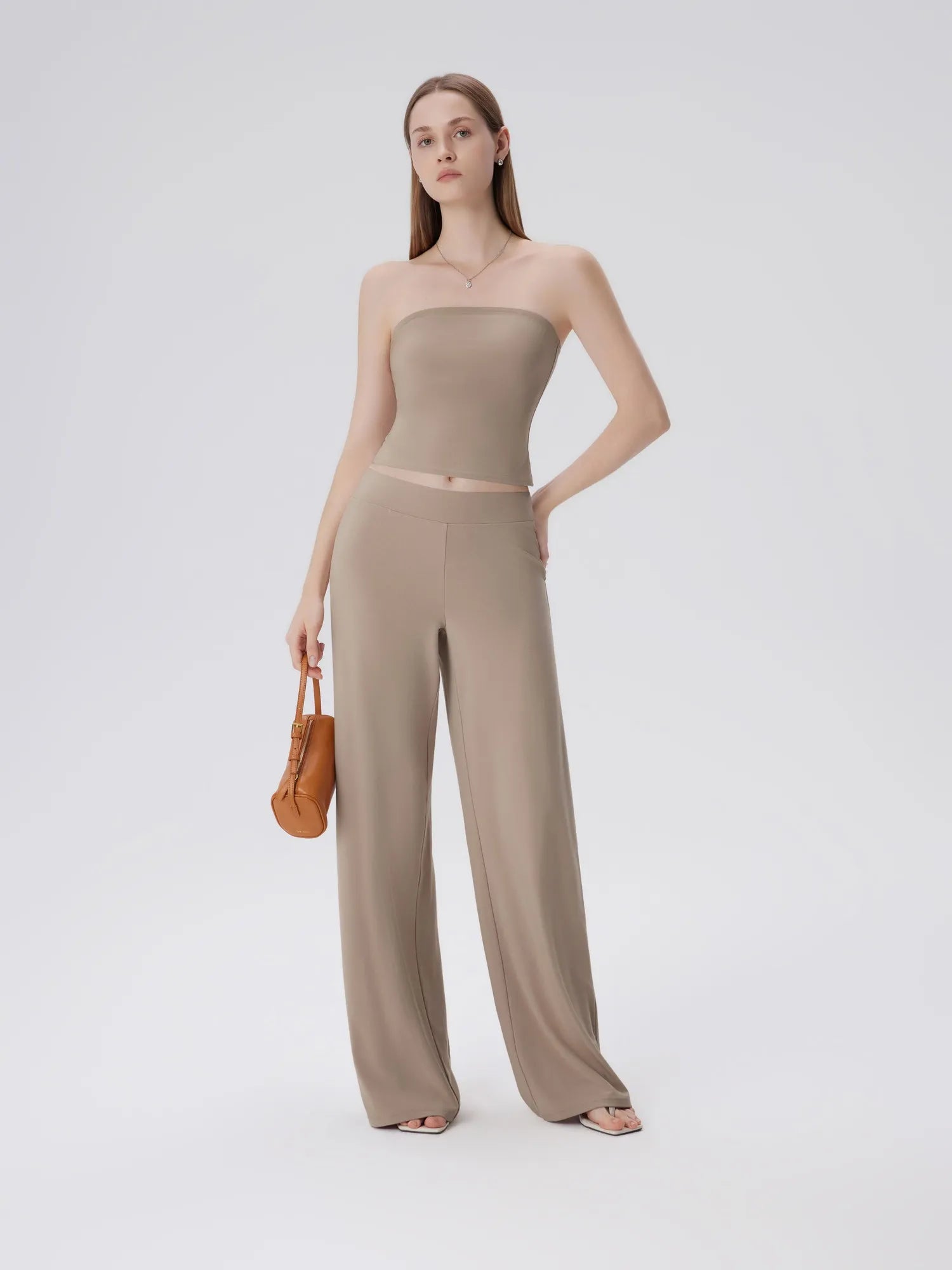 Tube Wide Leg Pants 2 Piece Lounge Set