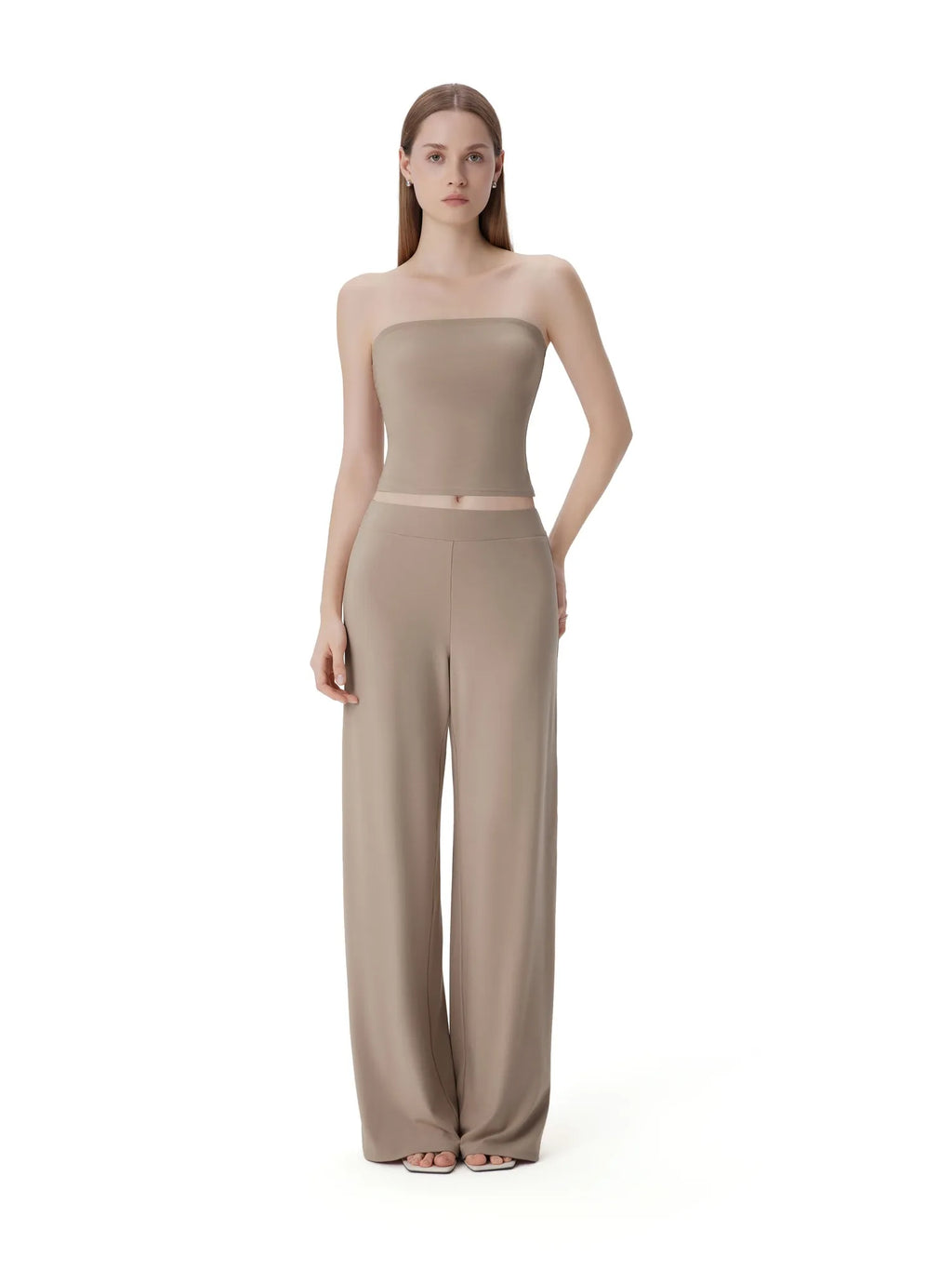 Tube Wide Leg Pants 2 Piece Lounge Set