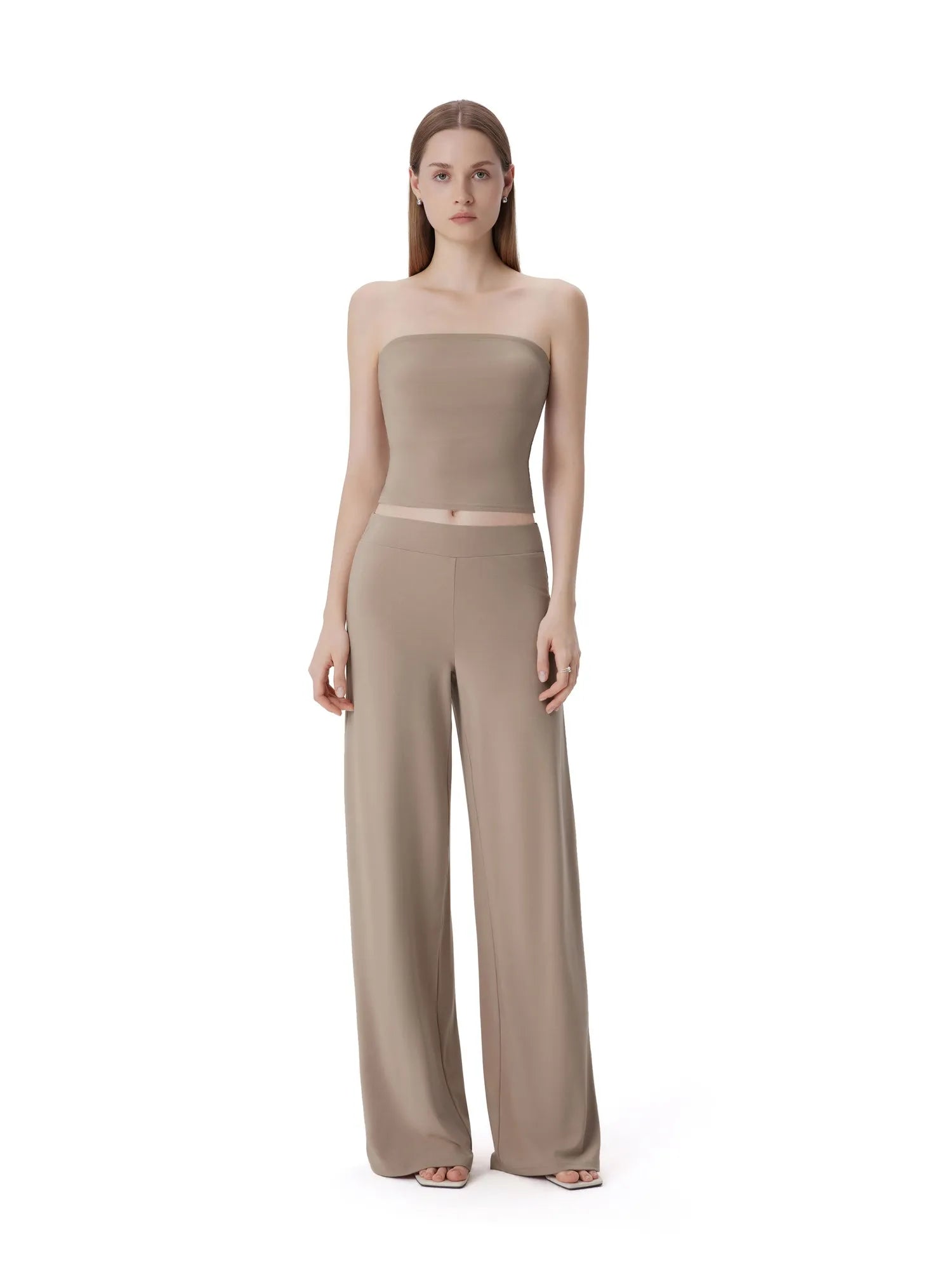 Tube Wide Leg Pants 2 Piece Lounge Set