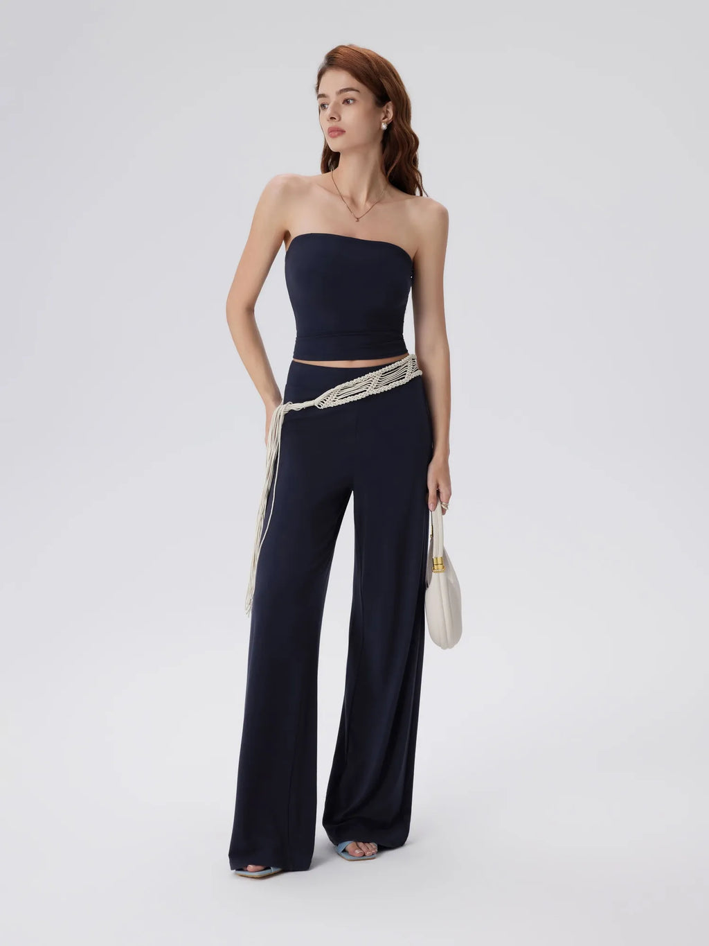 Tube Wide Leg Pants 2 Piece Lounge Set