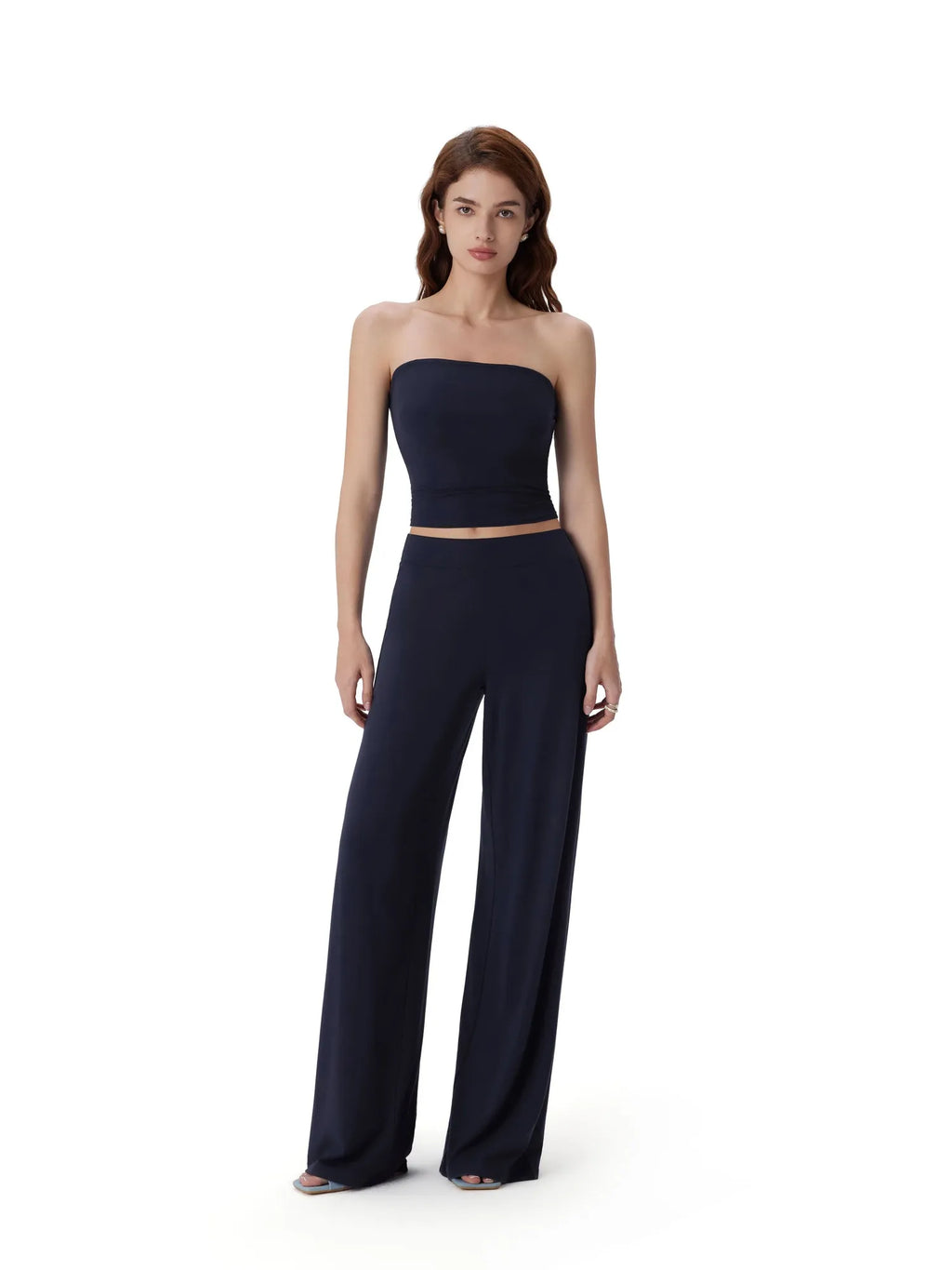 Tube Wide Leg Pants 2 Piece Lounge Set