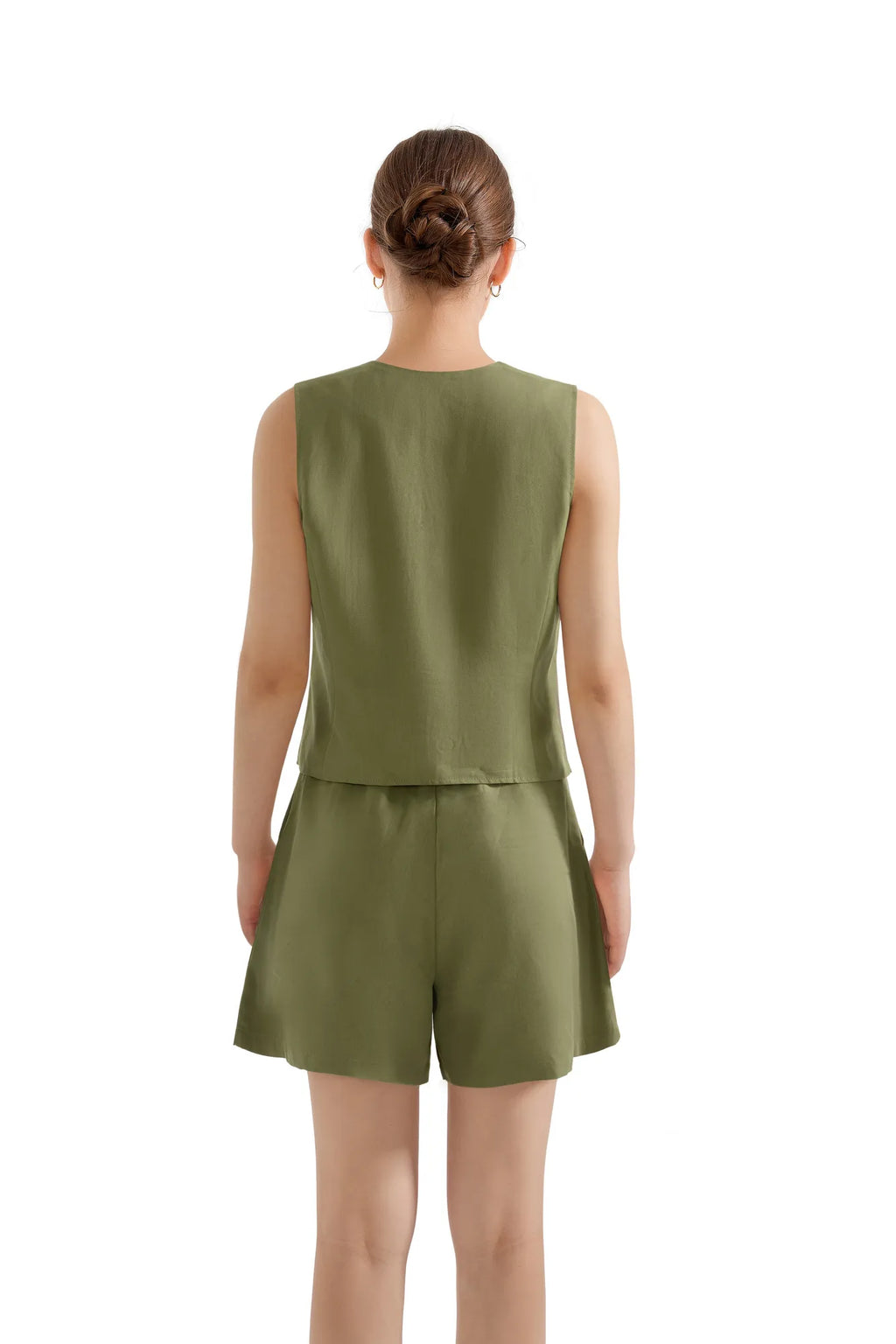 V Neck Vest Lounge Set