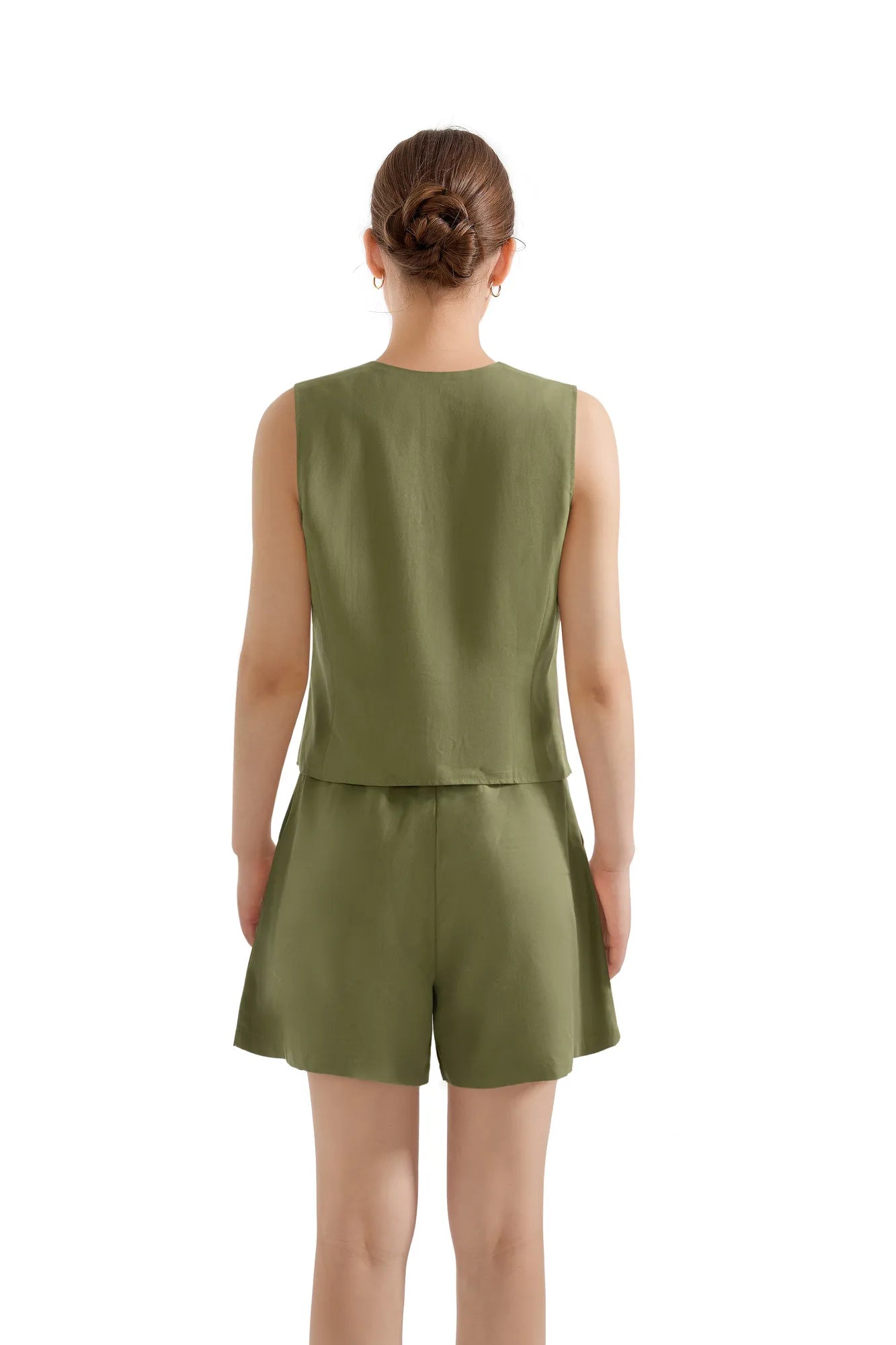 V Neck Vest Lounge Set