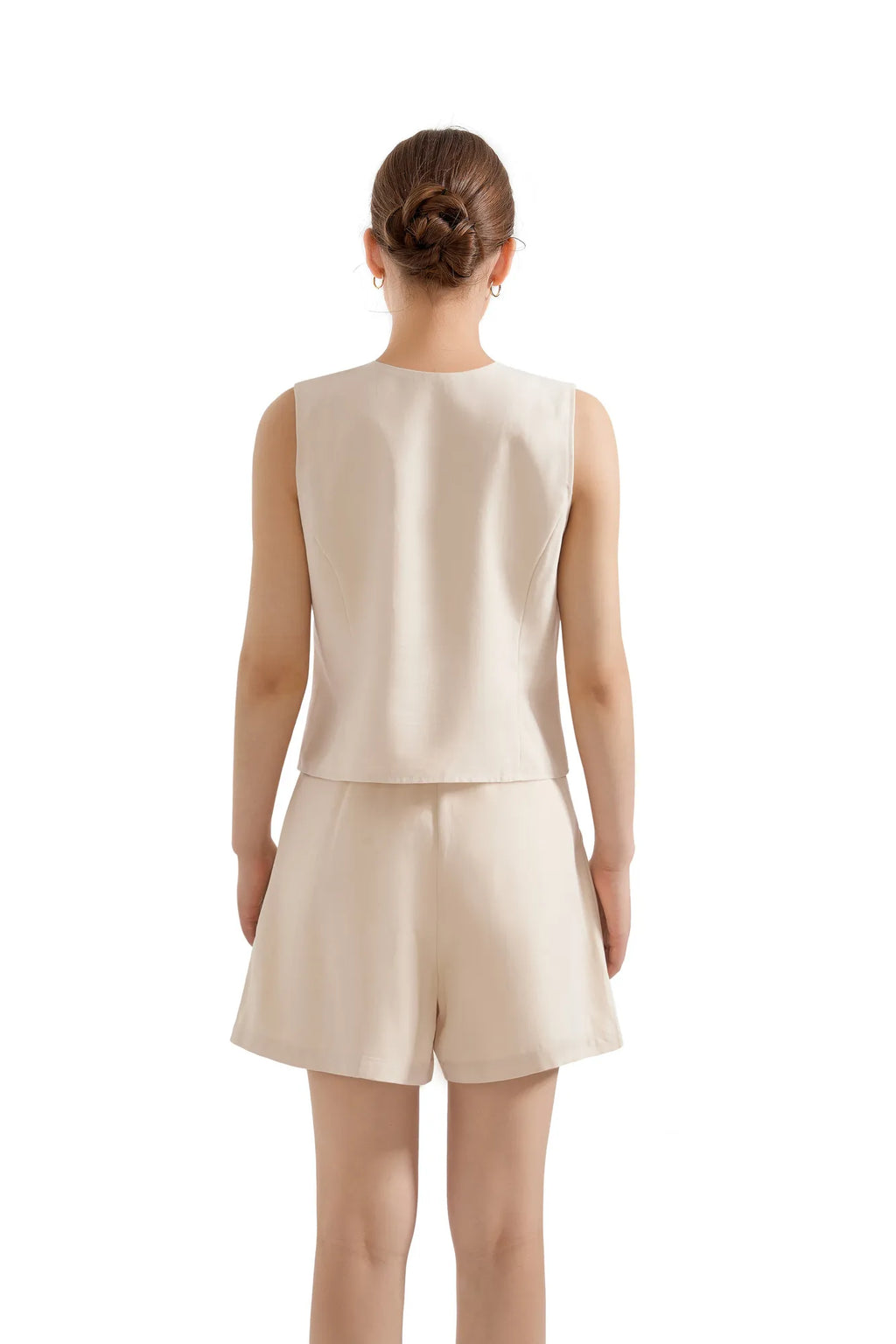 V Neck Vest Lounge Set
