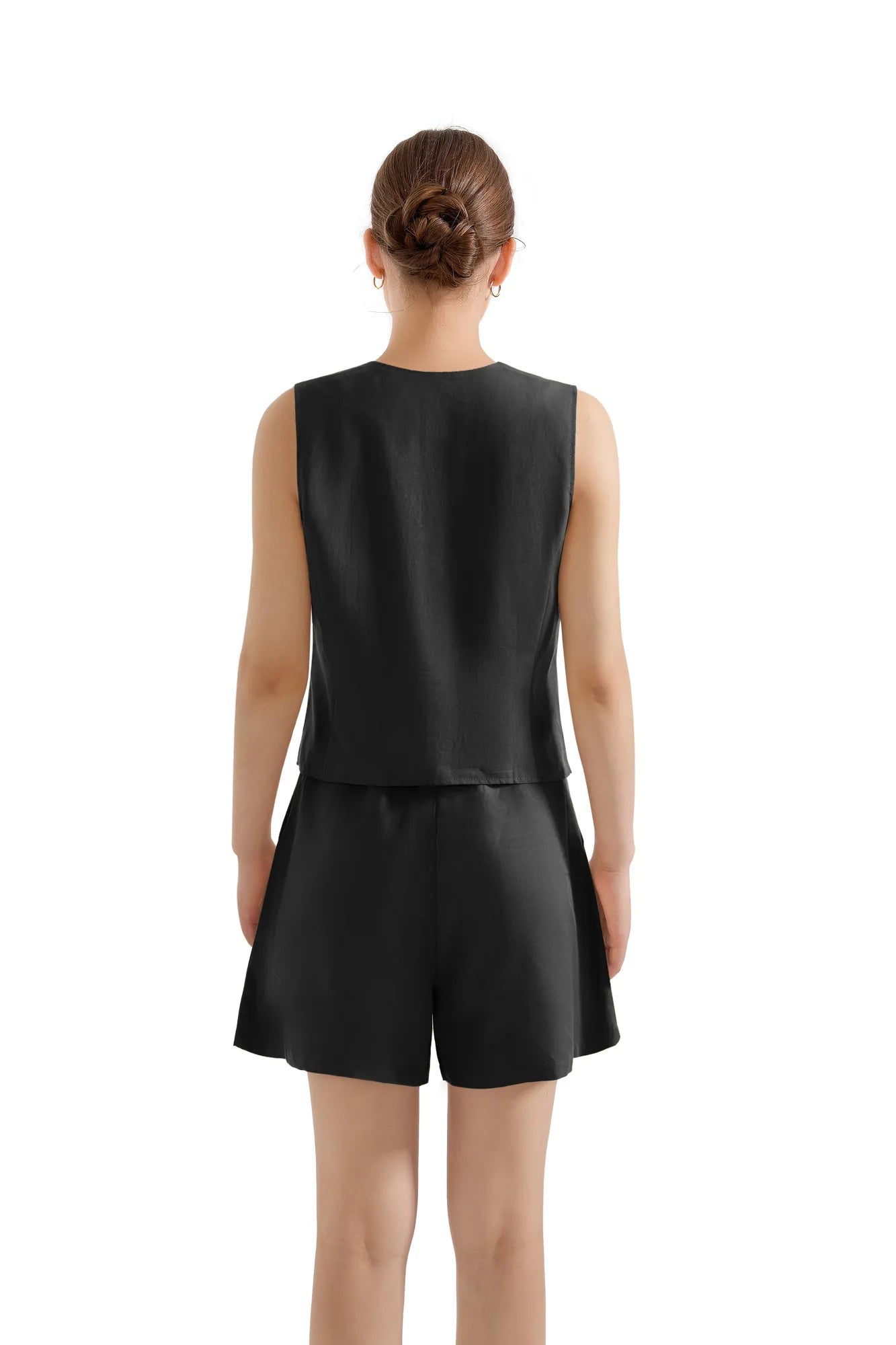 V Neck Vest Lounge Set