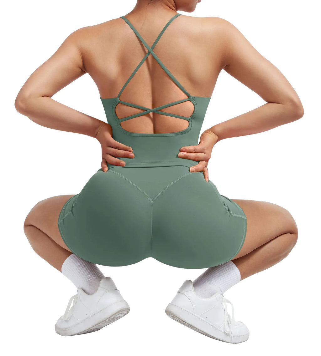 Strappy Tank Top Workout Sets