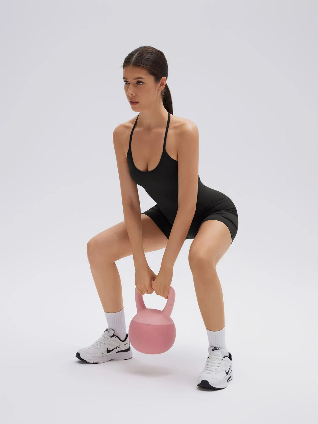 Y back strap Shorts Outfits Workout Sets
