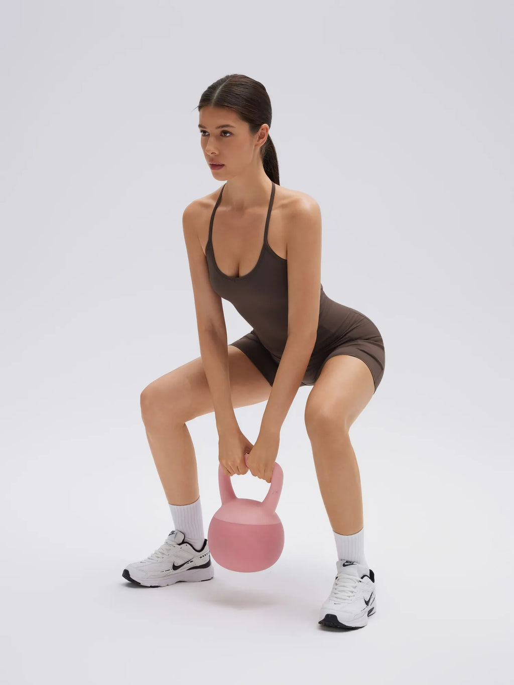 Y back strap Shorts Outfits Workout Sets