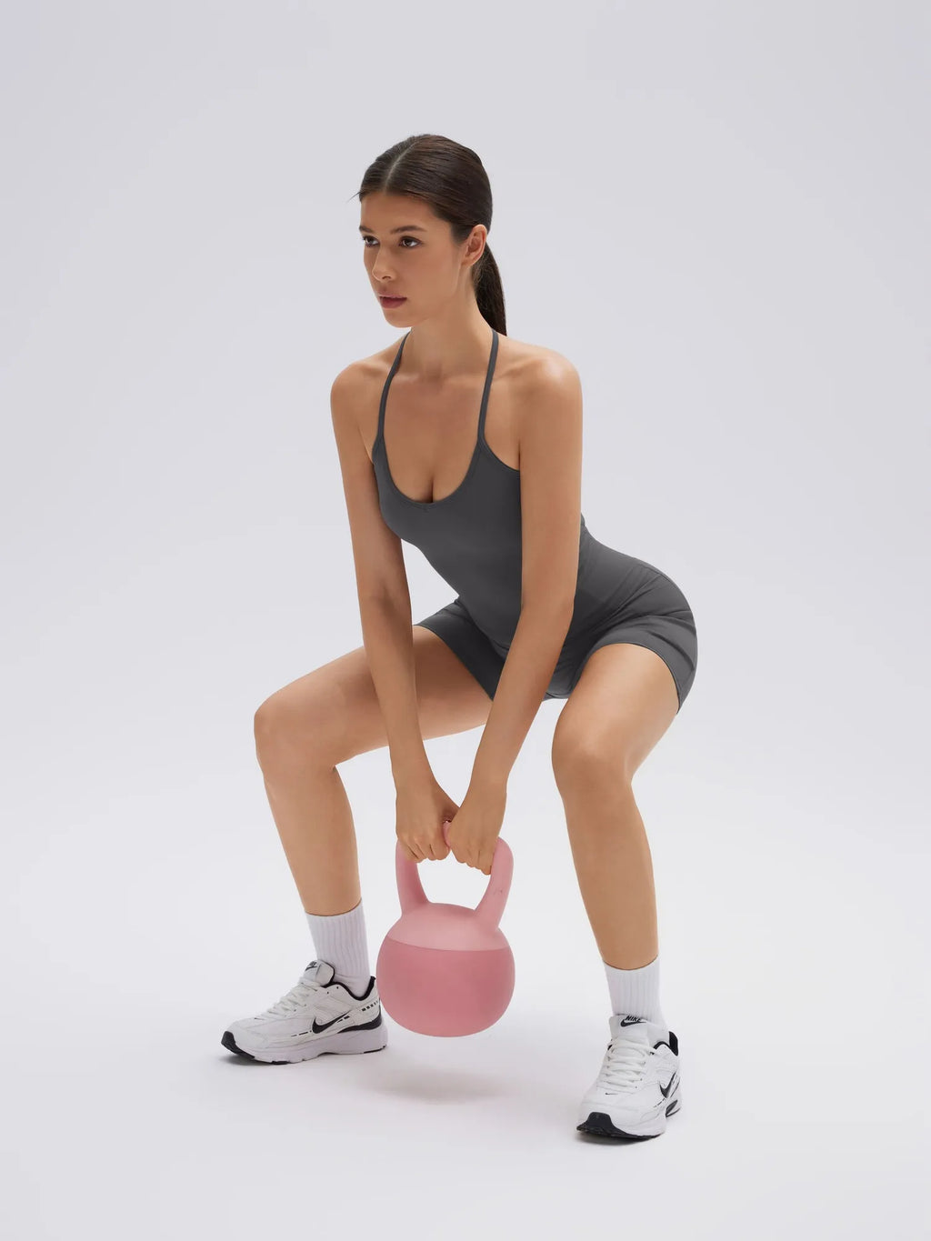 Y back strap Shorts Outfits Workout Sets