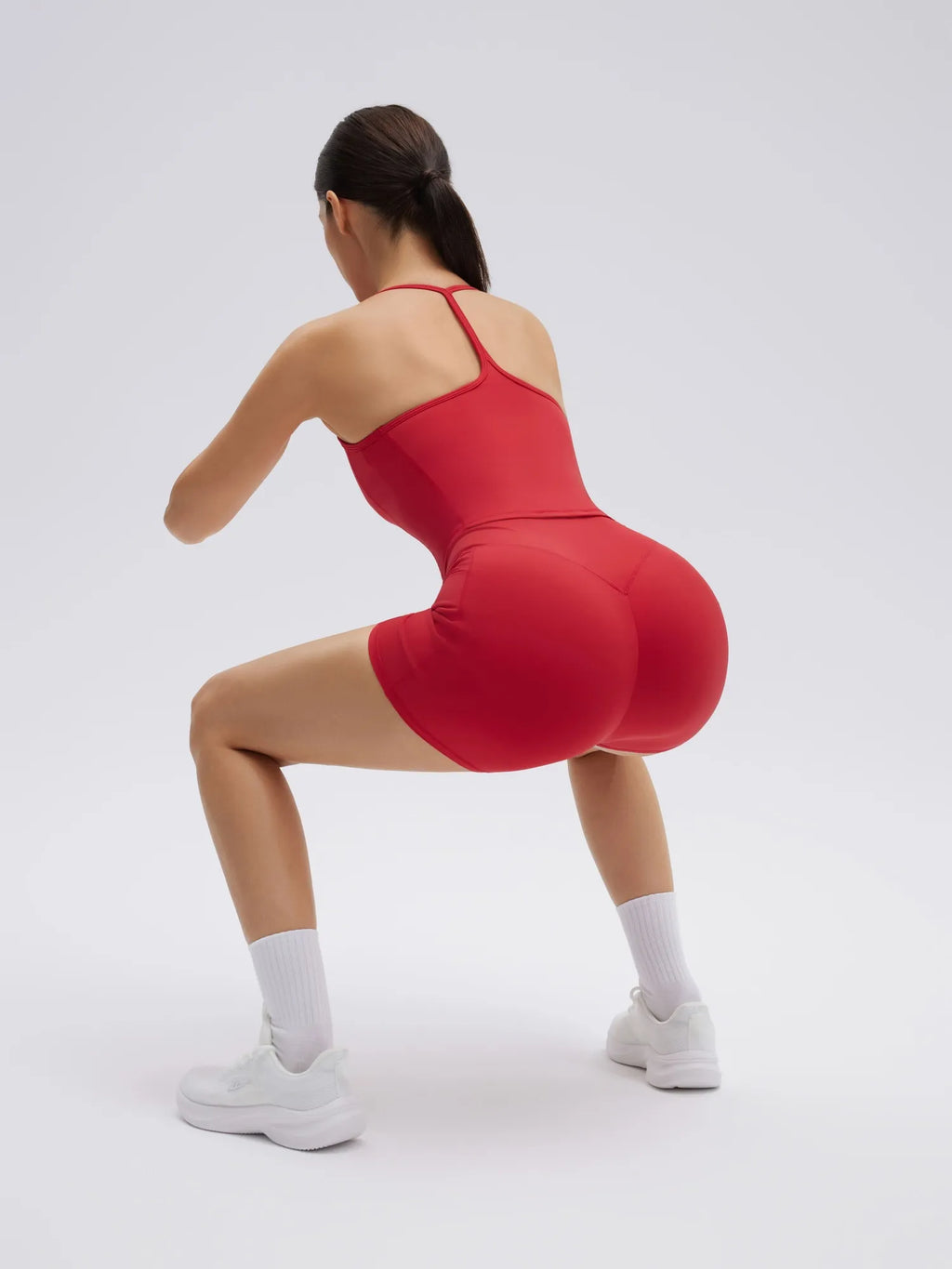 Y back strap Shorts Outfits Workout Sets