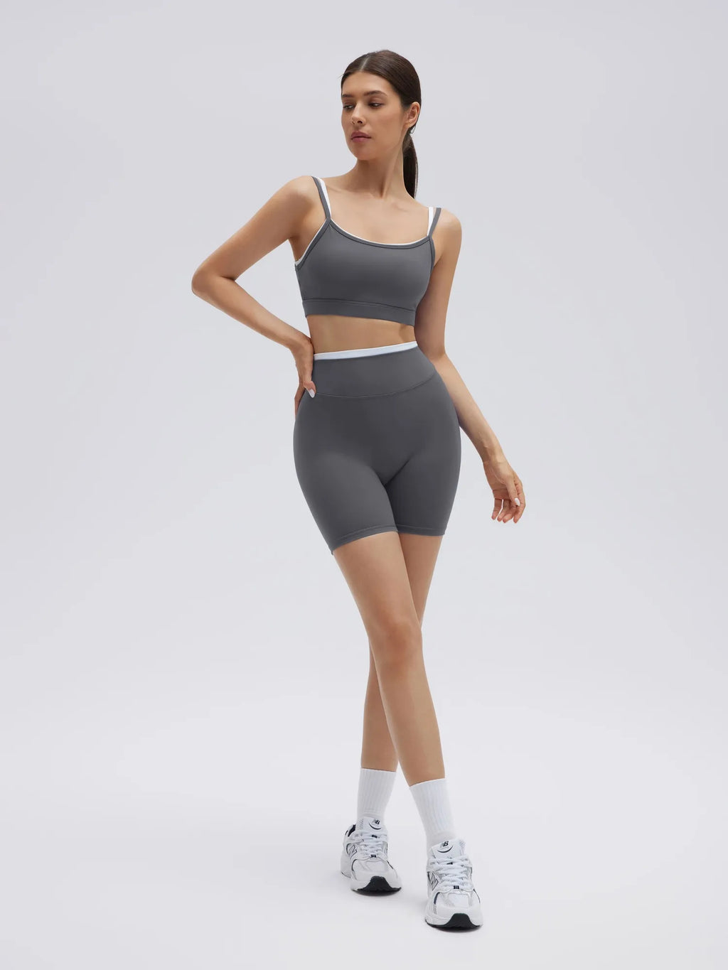 Spaghetti Straps Camis 2 Pieces Workout Sets
