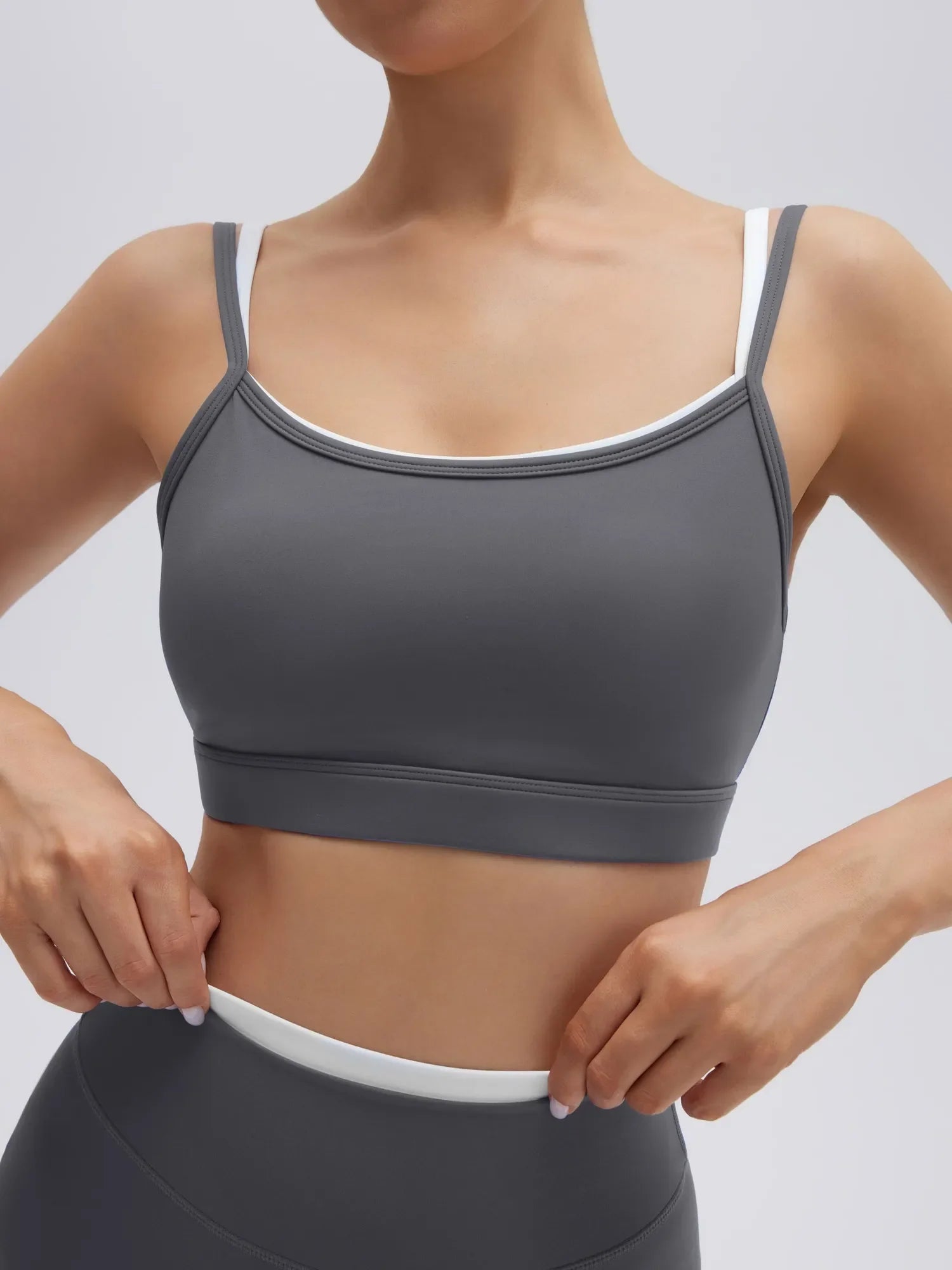 Spaghetti Straps Camis 2 Pieces Workout Sets