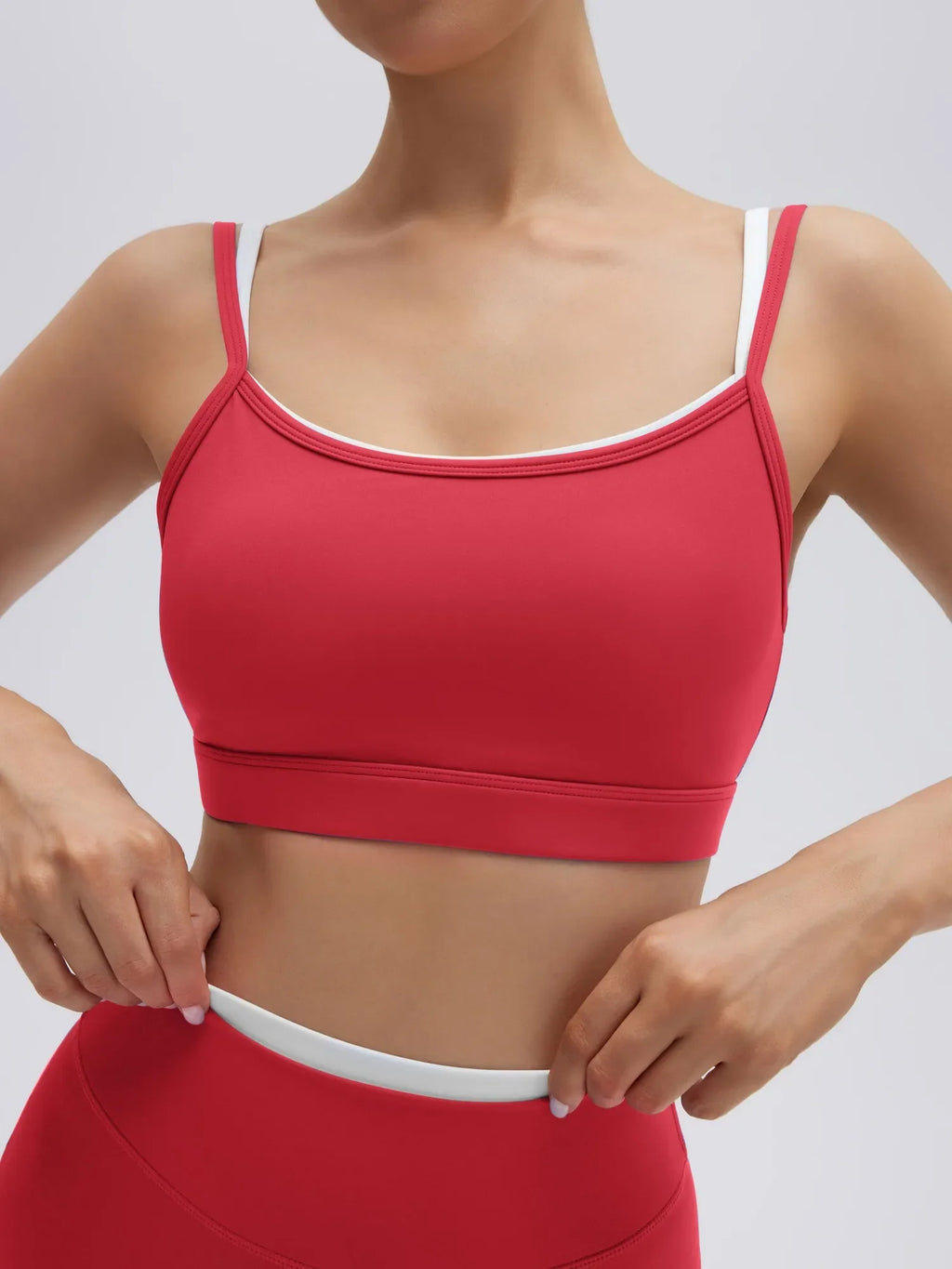 Spaghetti Straps Camis 2 Pieces Workout Sets