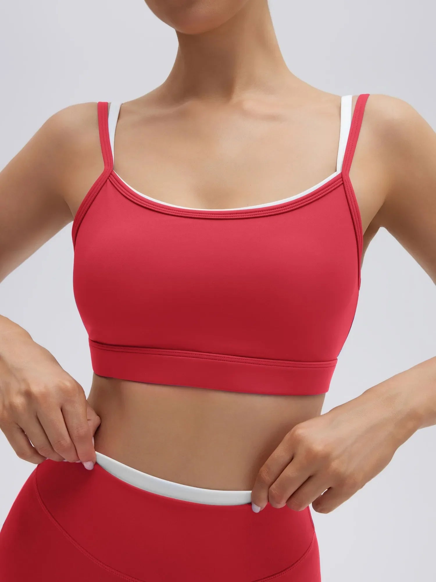 Spaghetti Straps Camis 2 Pieces Workout Sets