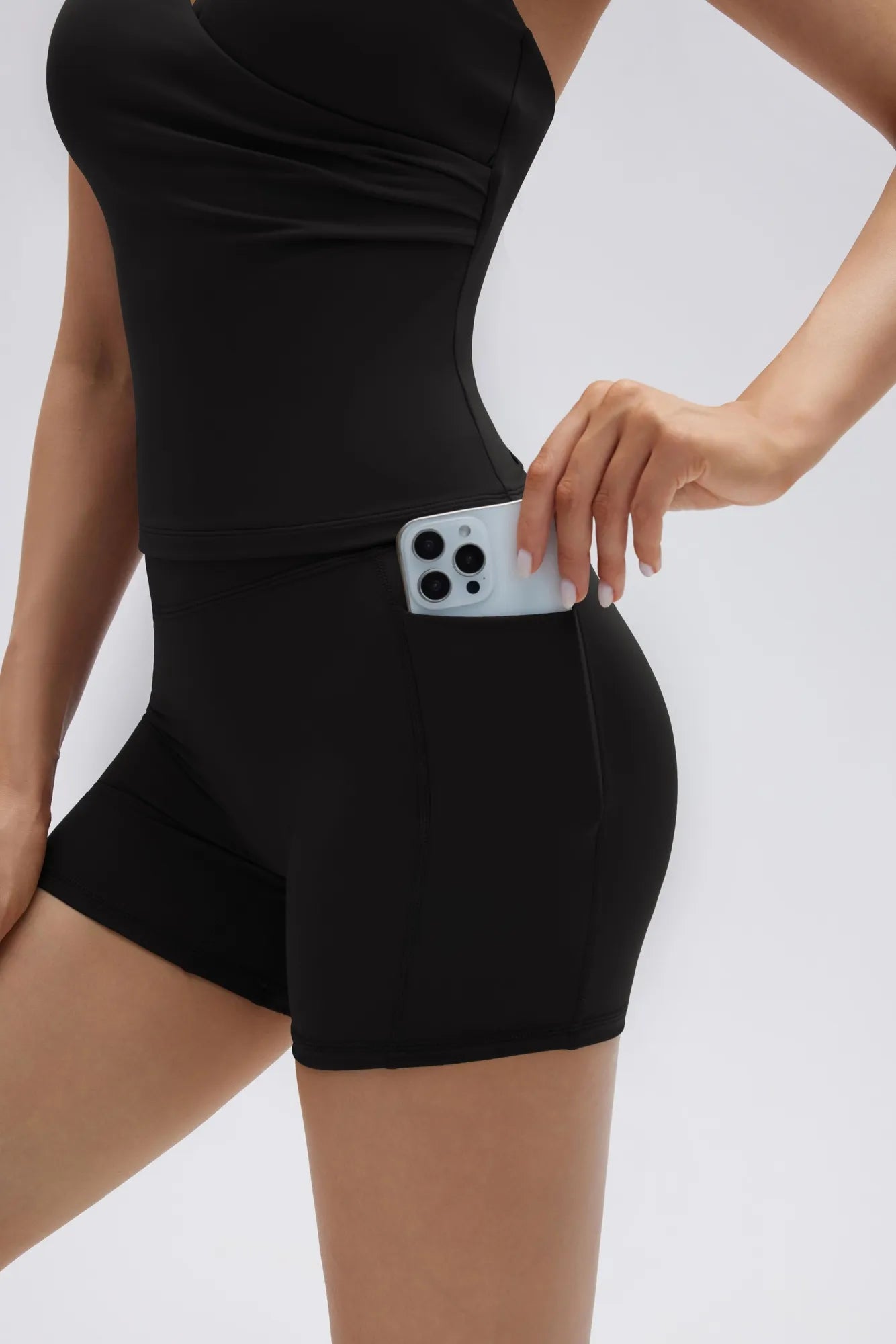 Padded Halter Open Back 2 Piece Workout Sets