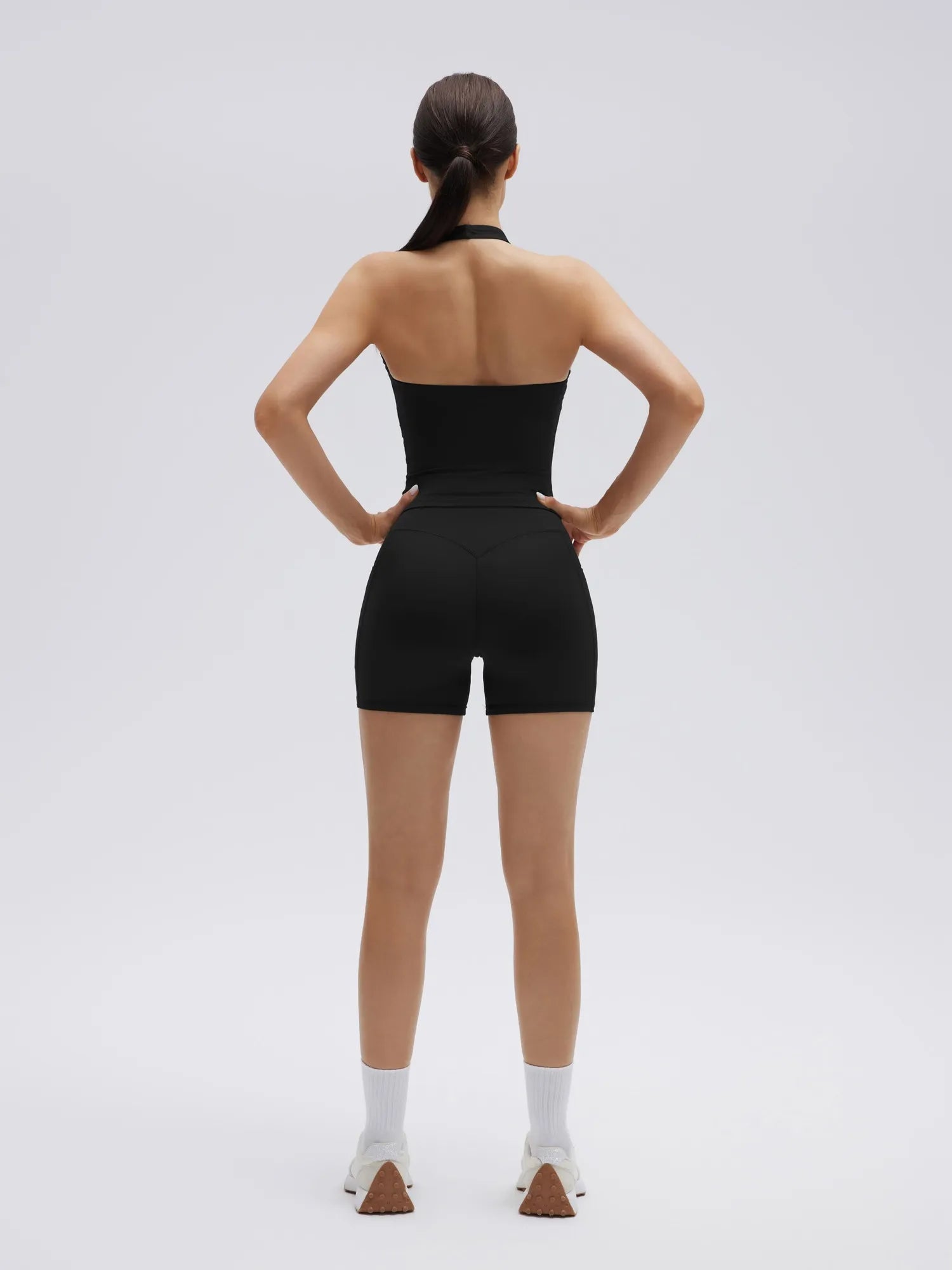 Padded Halter Open Back 2 Piece Workout Sets