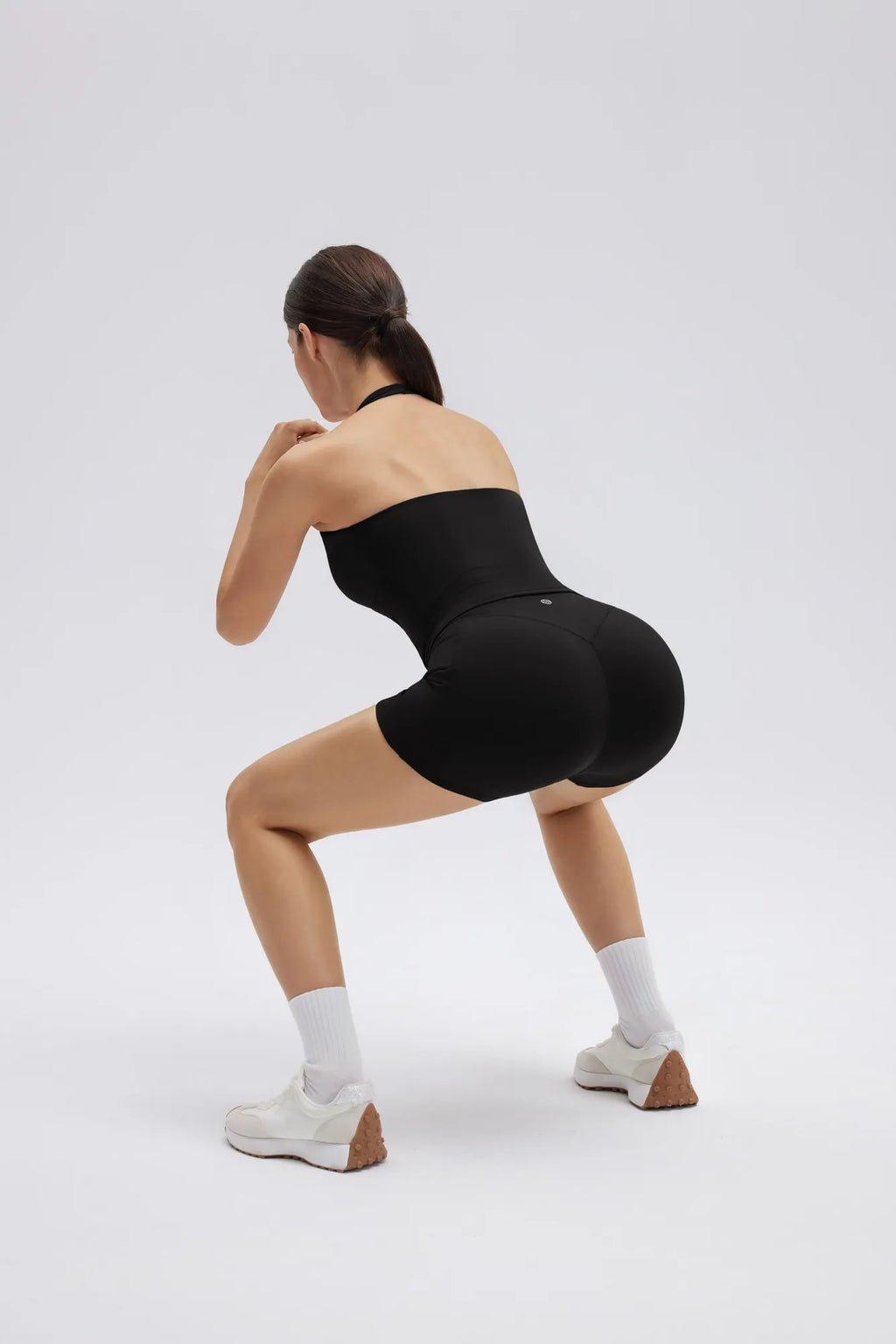 Padded Halter Open Back 2 Piece Workout Sets