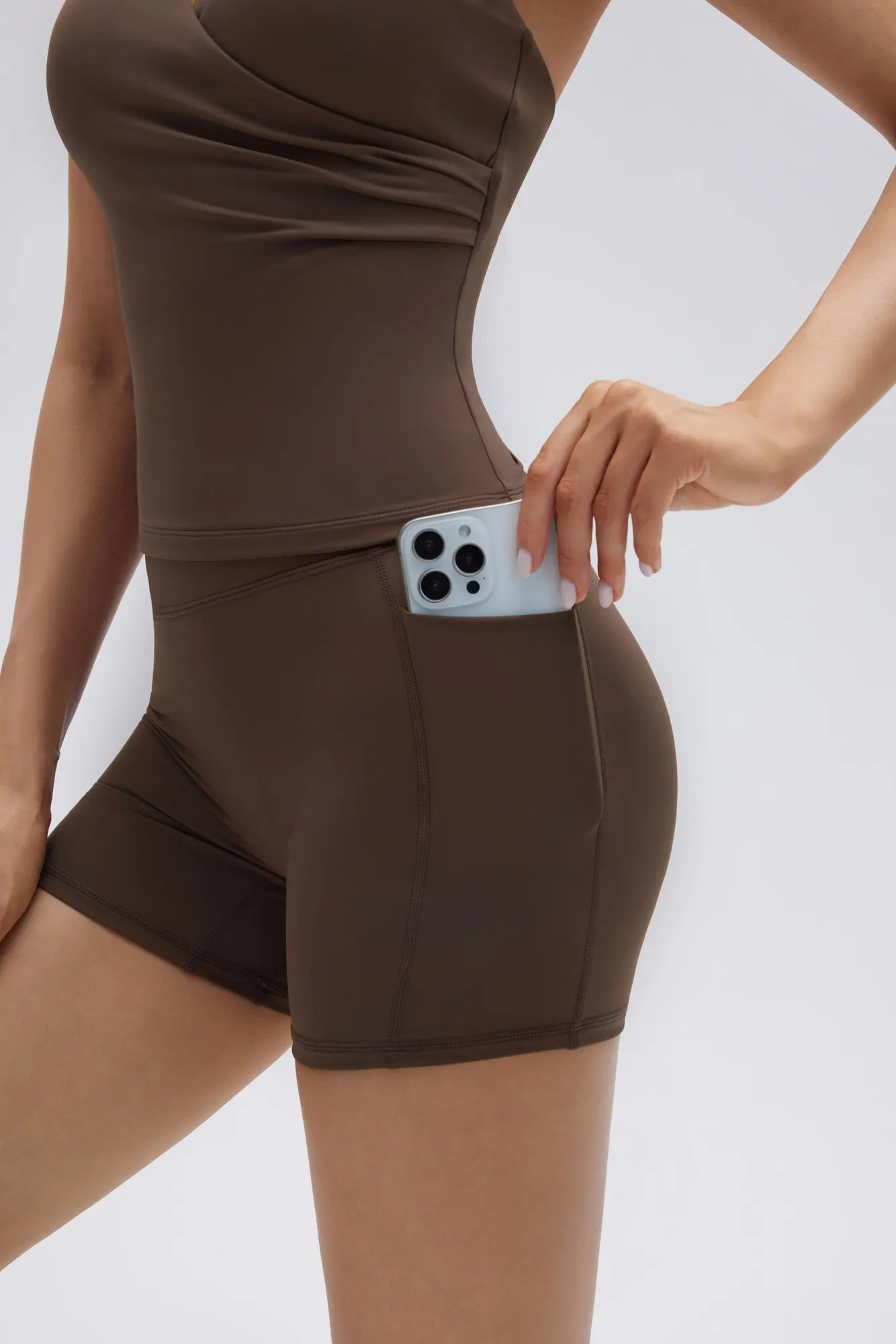 Padded Halter Open Back 2 Piece Workout Sets